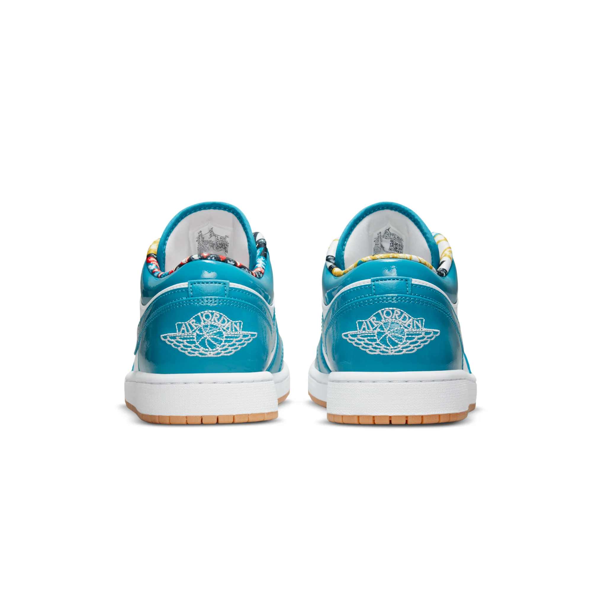 Air Jordan Mens 1 Low SE Shoes 'Cyber Teal' - Image 3