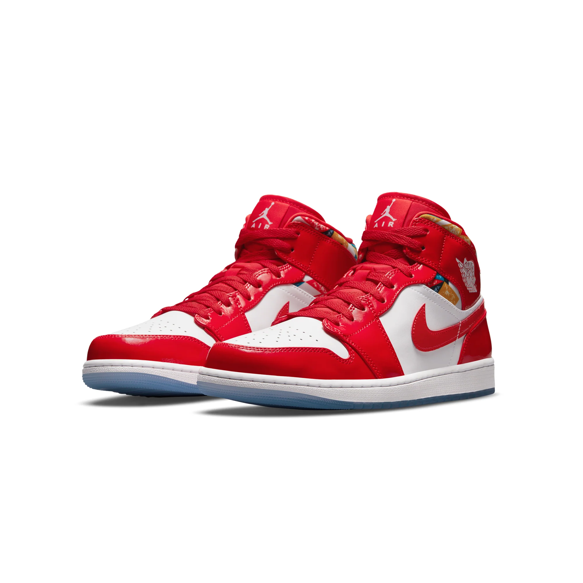 Air Jordan Mens 1 Mid SE Shoes 'Chile Red' - Image 2