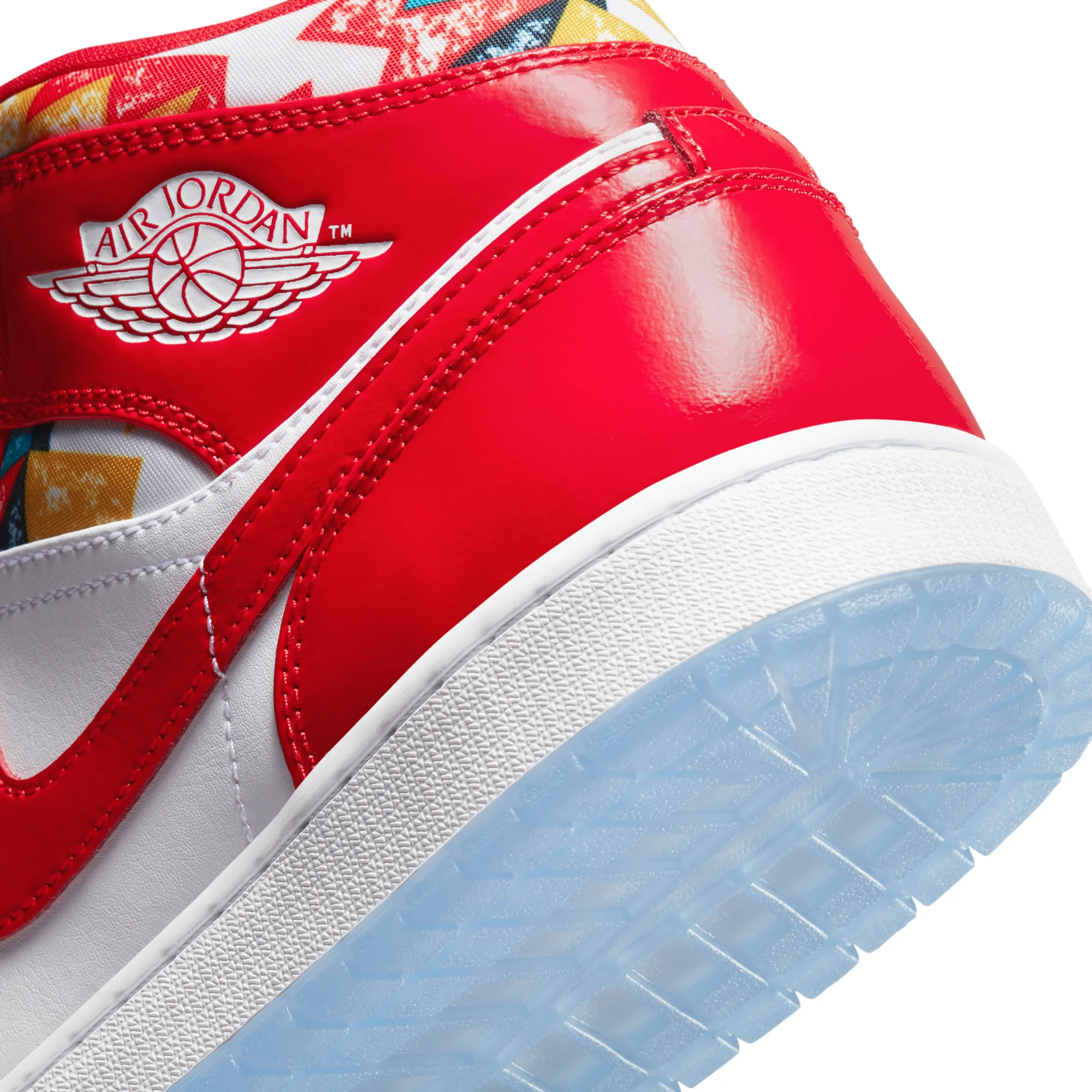 Air Jordan Mens 1 Mid SE Shoes 'Chile Red' - Image 4