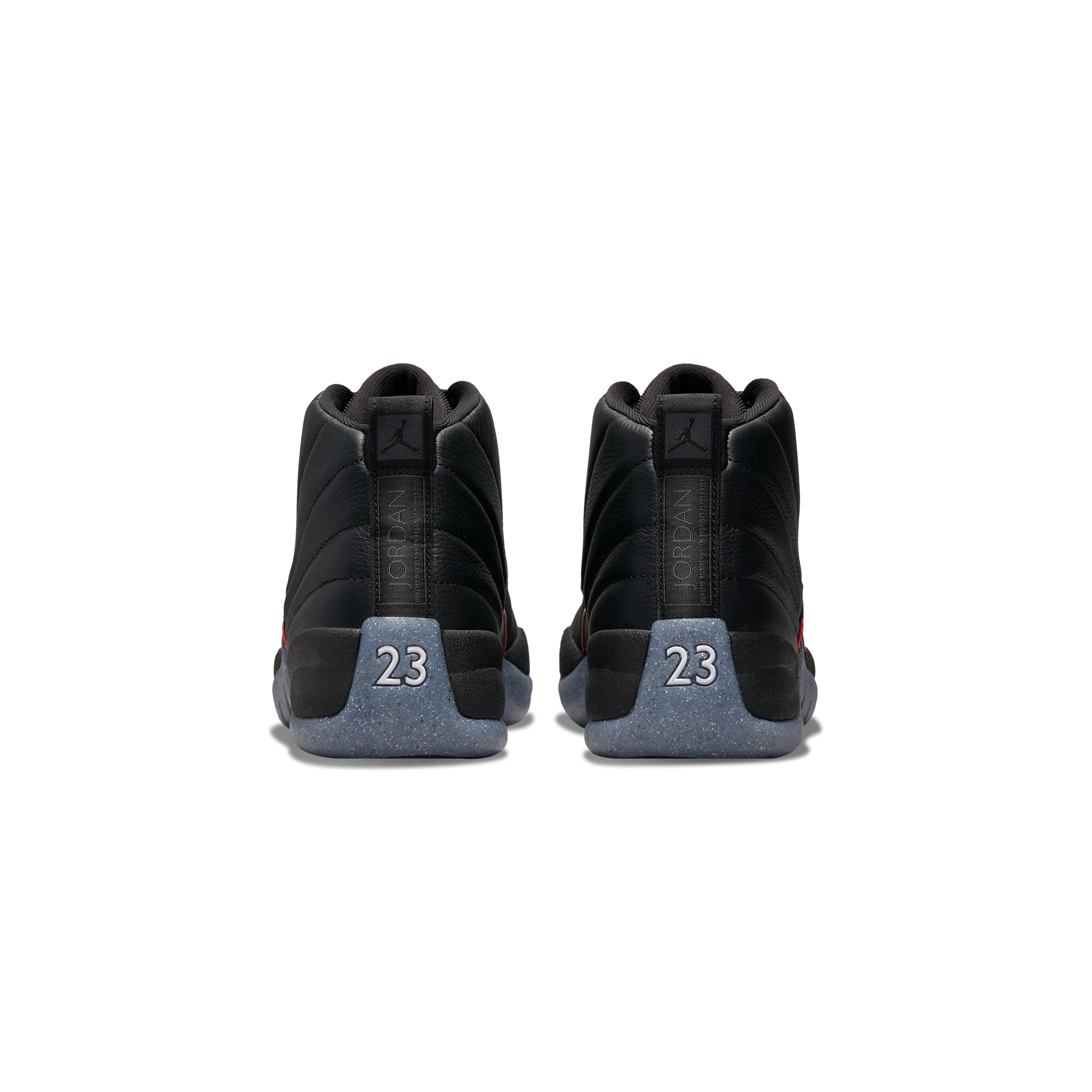 Air Jordan Mens 12 Retro Shoes Black/Bright Crimson - Image 3