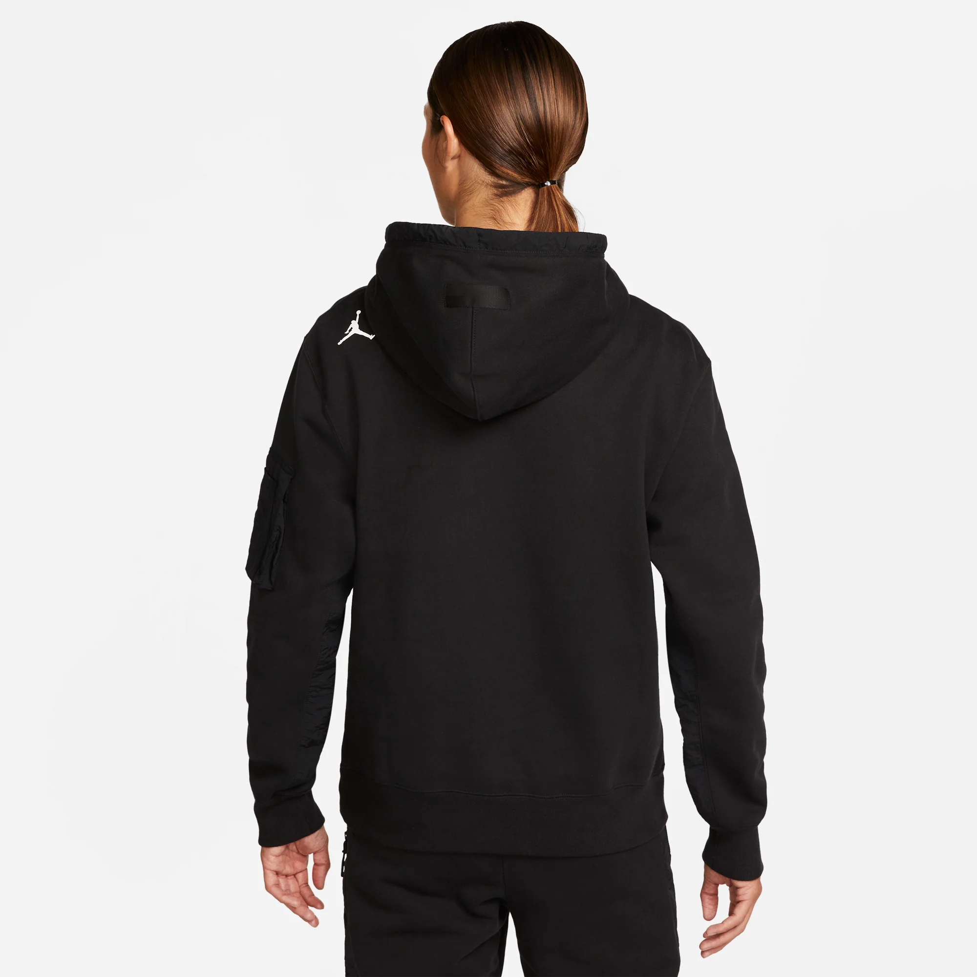 Air Jordan Mens 23 Engineered Fleece Hoodie 'Black' - Image 3