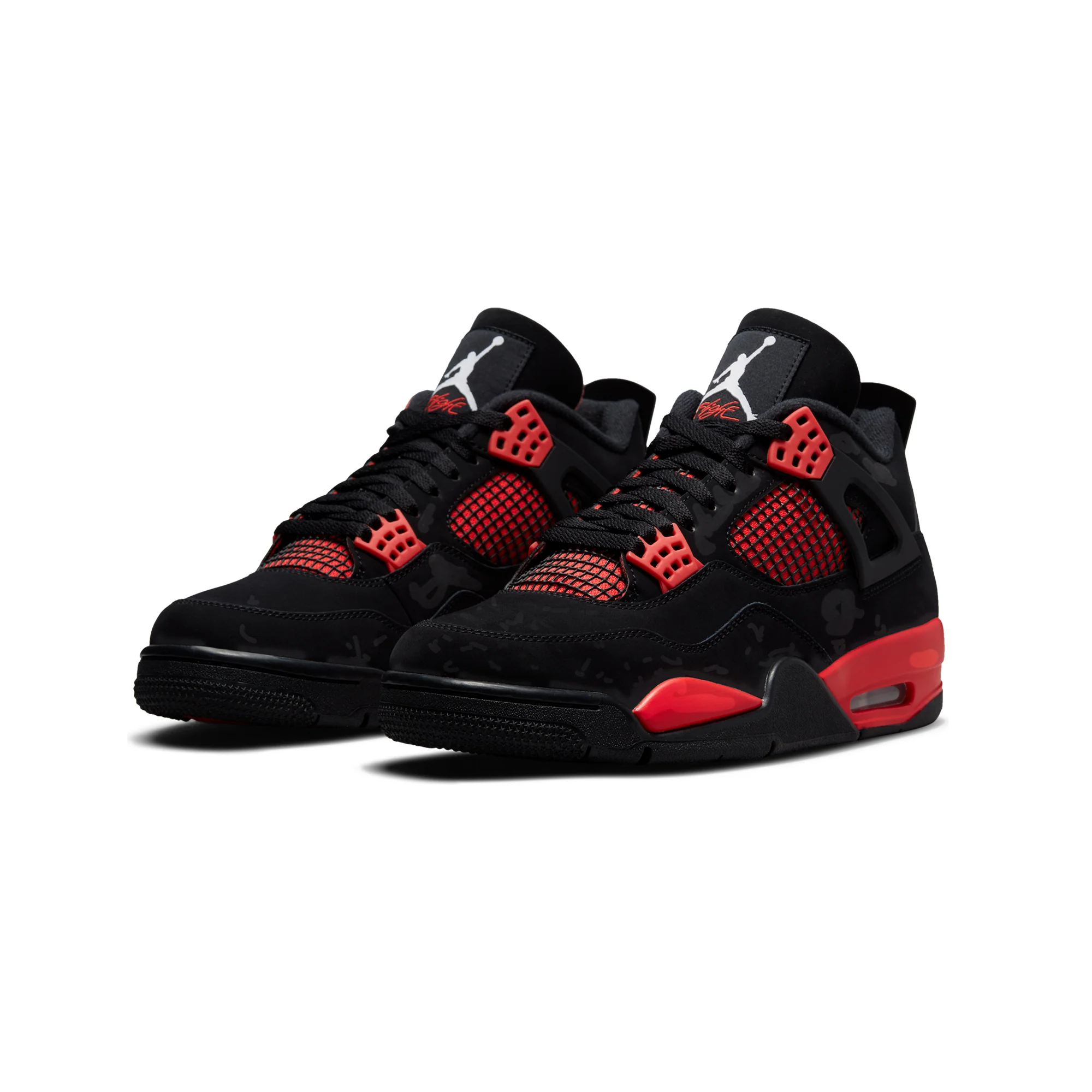 Air Jordan Mens 4 Retro Crimson Shoes - Image 2
