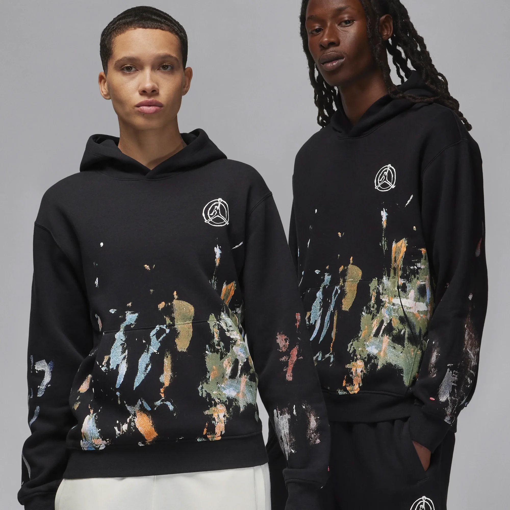 Air Jordan Mens Artist Series By Jammie Holmes Pullover Hoodie - Image 2