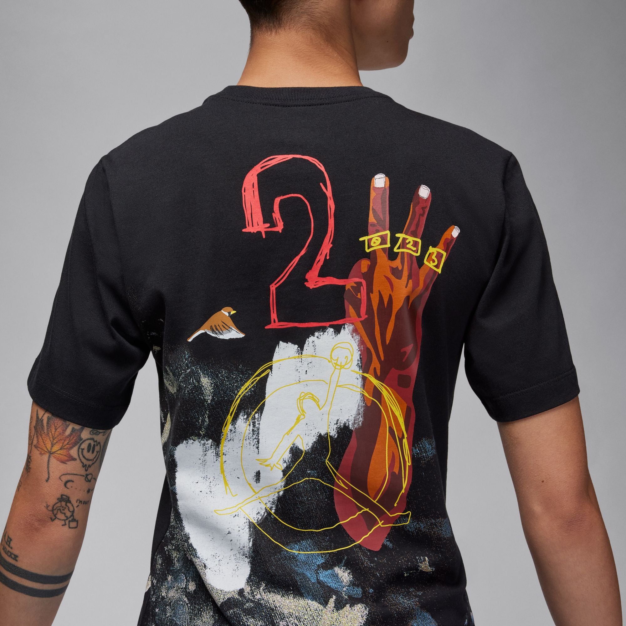 Air Jordan Mens Artist Series By Jammie Holmes SS Tee - Image 2