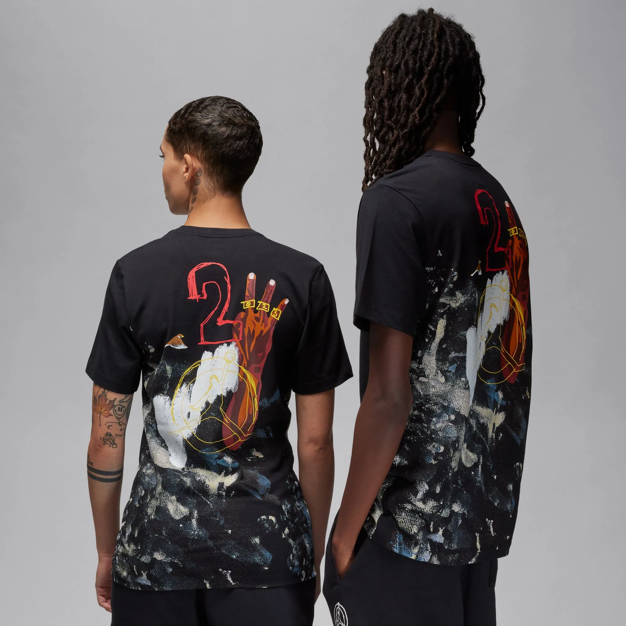 Air Jordan Mens Artist Series By Jammie Holmes SS Tee - Image 3
