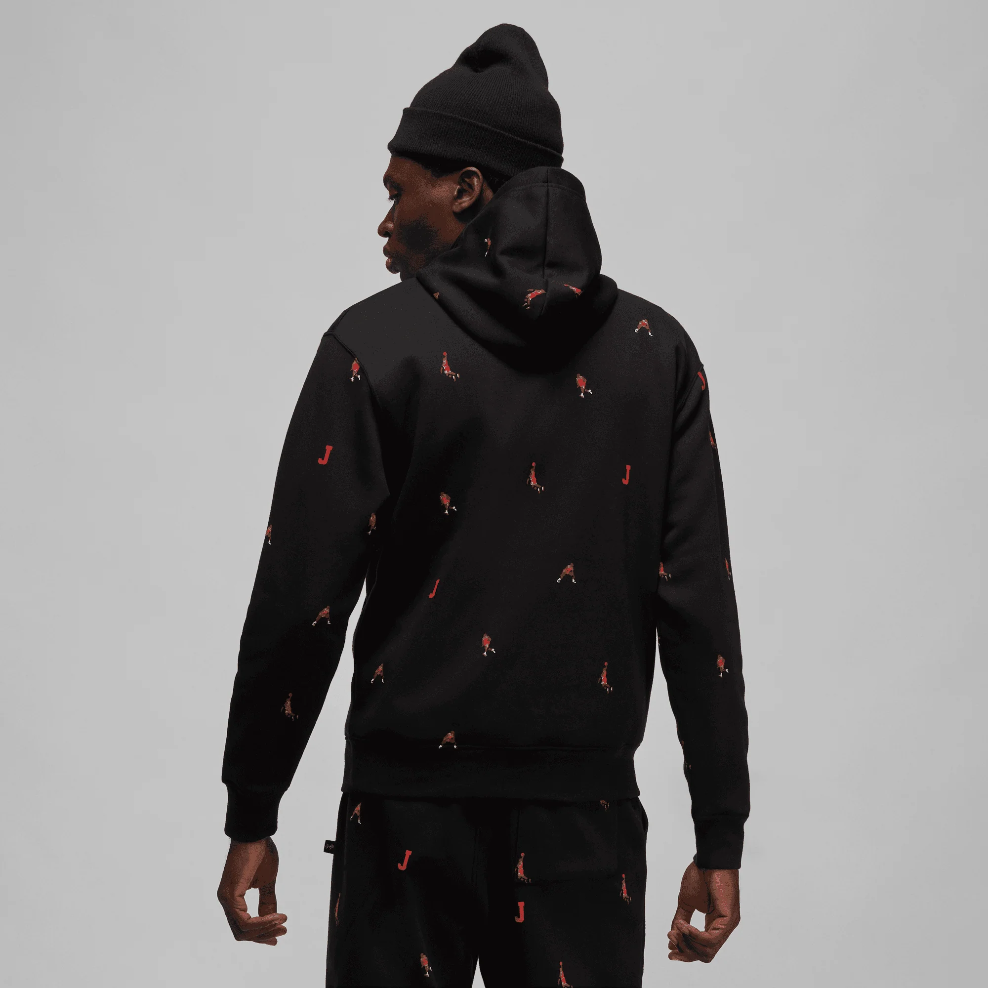 Air Jordan Mens Essential Holiday Jumpman Fleece Hoodie - Image 3