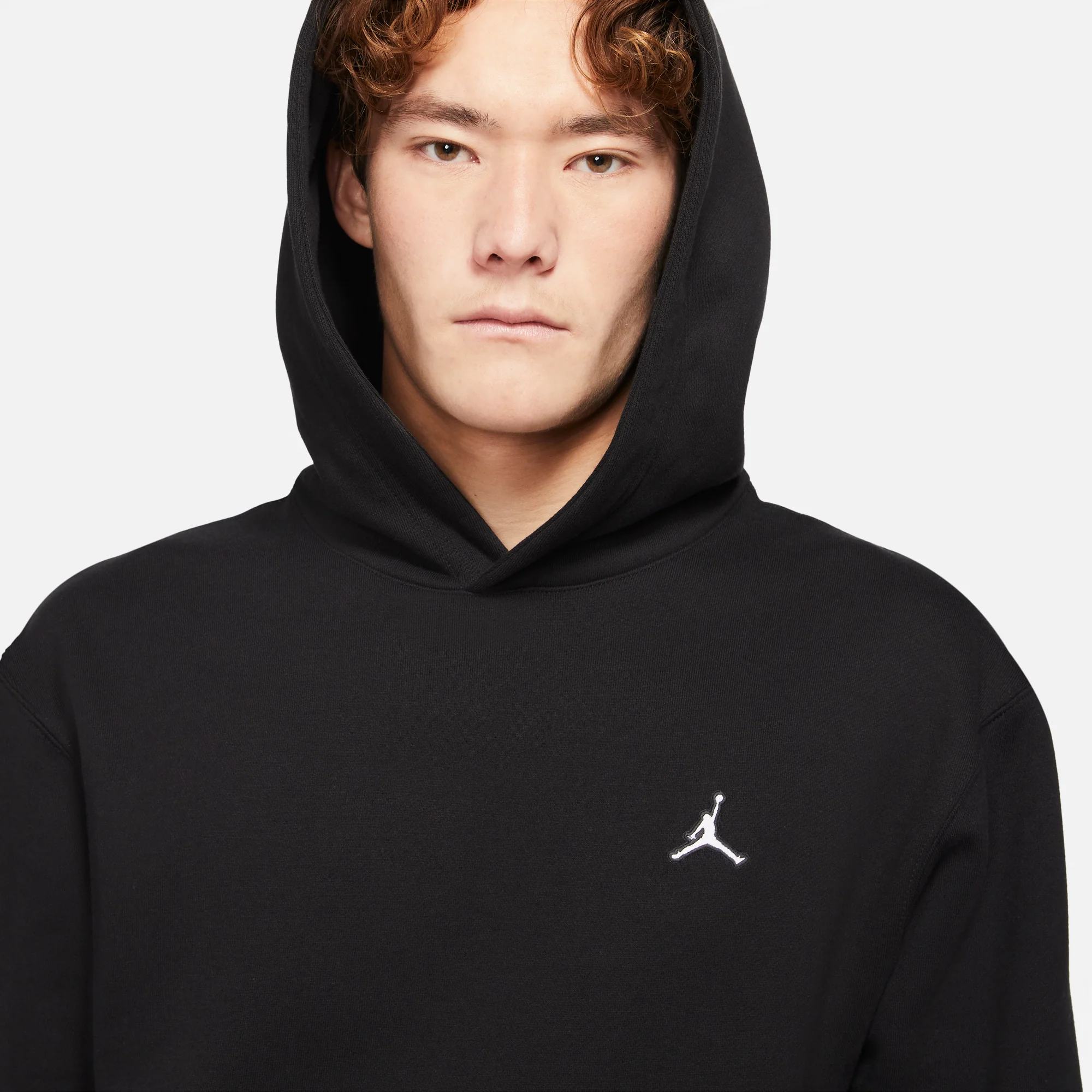 Air Jordan Mens Fleece Pullover Hoodie Black - Image 4