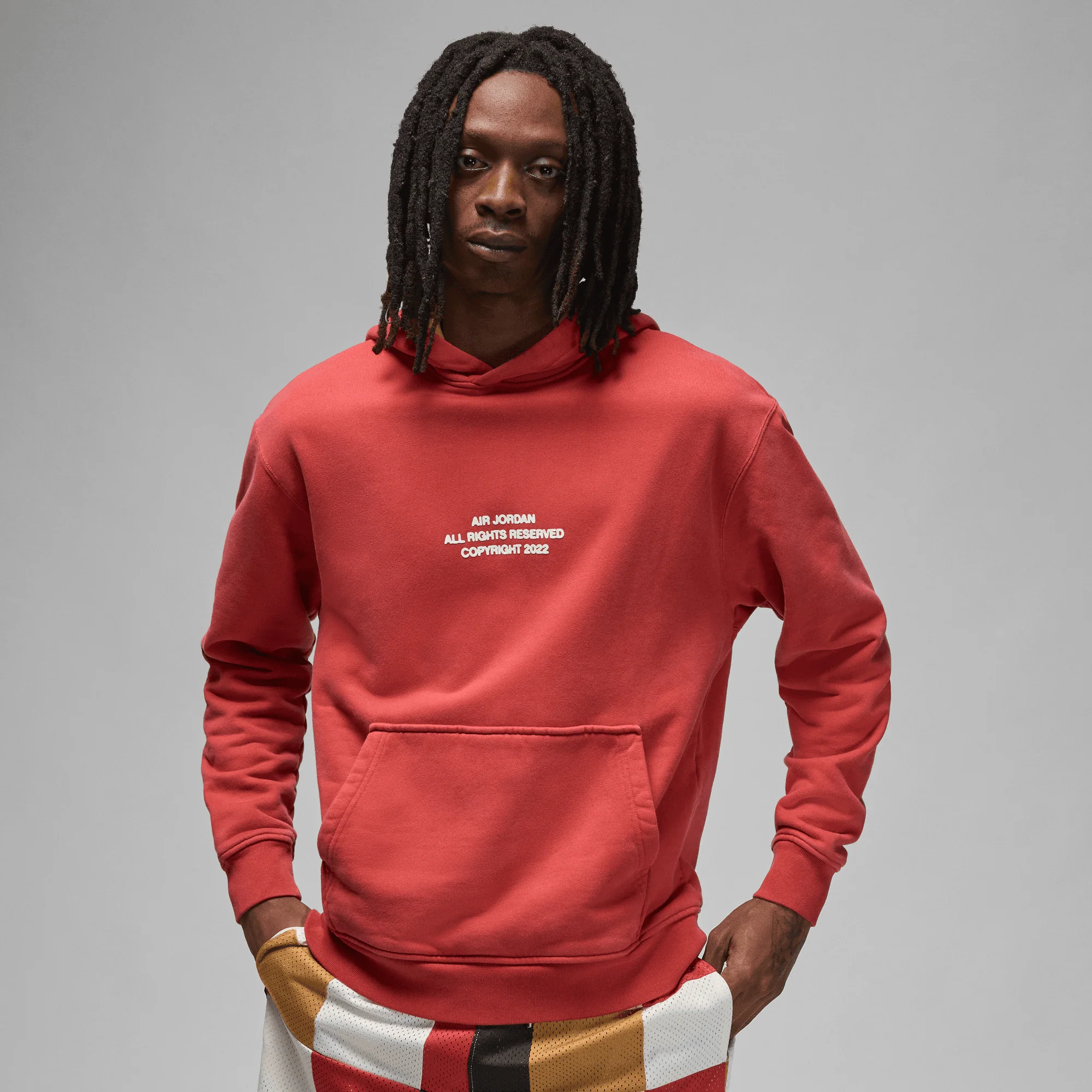 Air Jordan Mens Flight Heritage Fleece Pullover Hoodie - Image 3