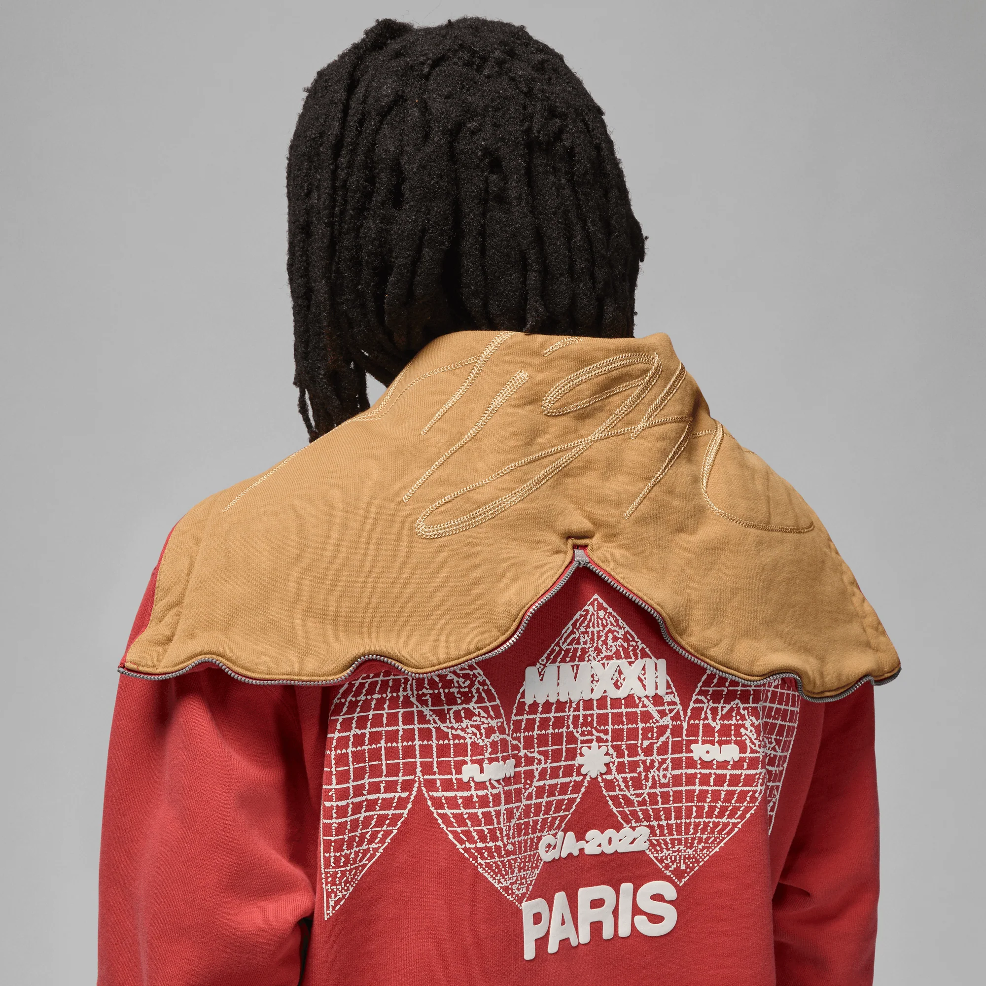 Air Jordan Mens Flight Heritage Fleece Pullover Hoodie - Image 4
