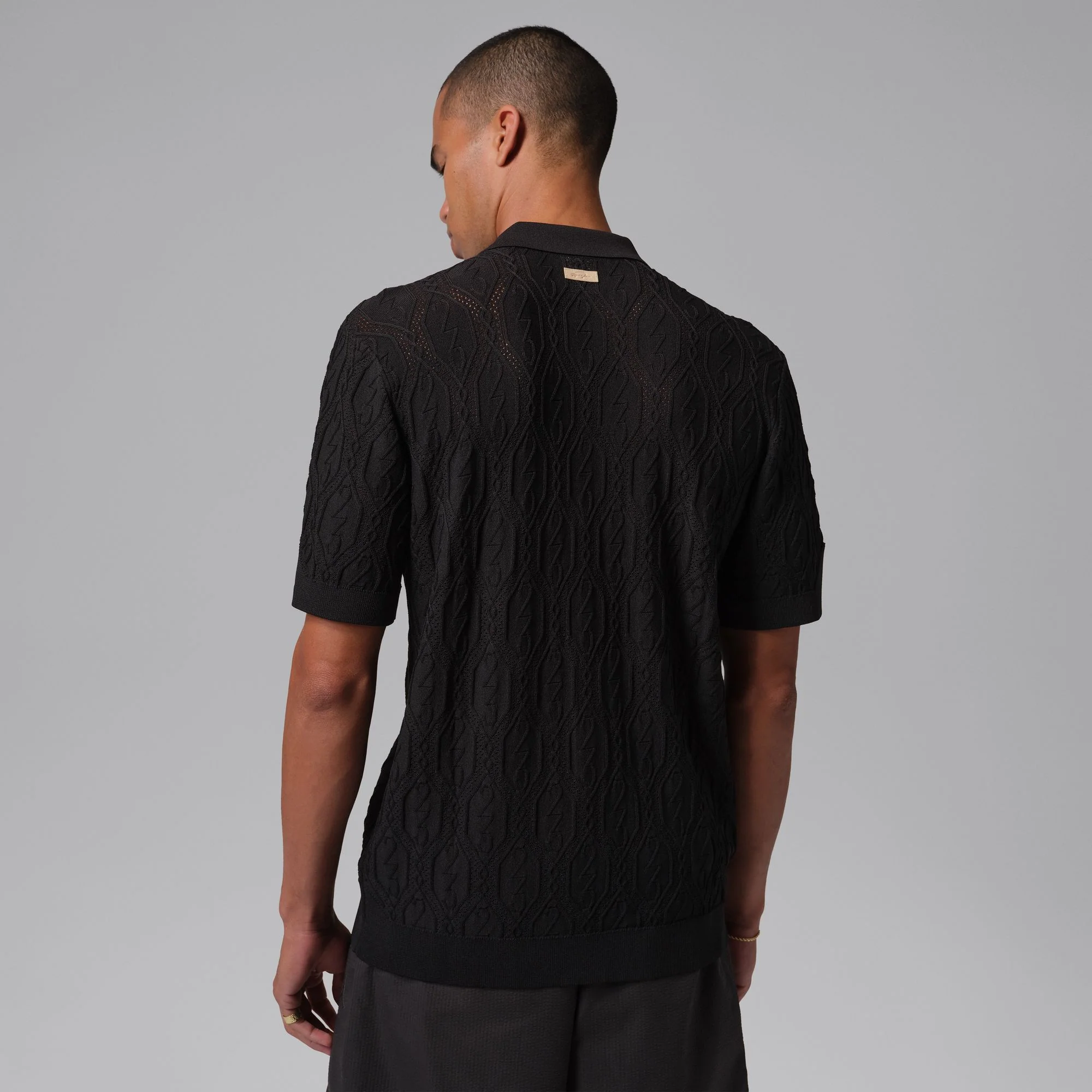 Air Jordan Mens Golf Button-Down Shirt - Image 3