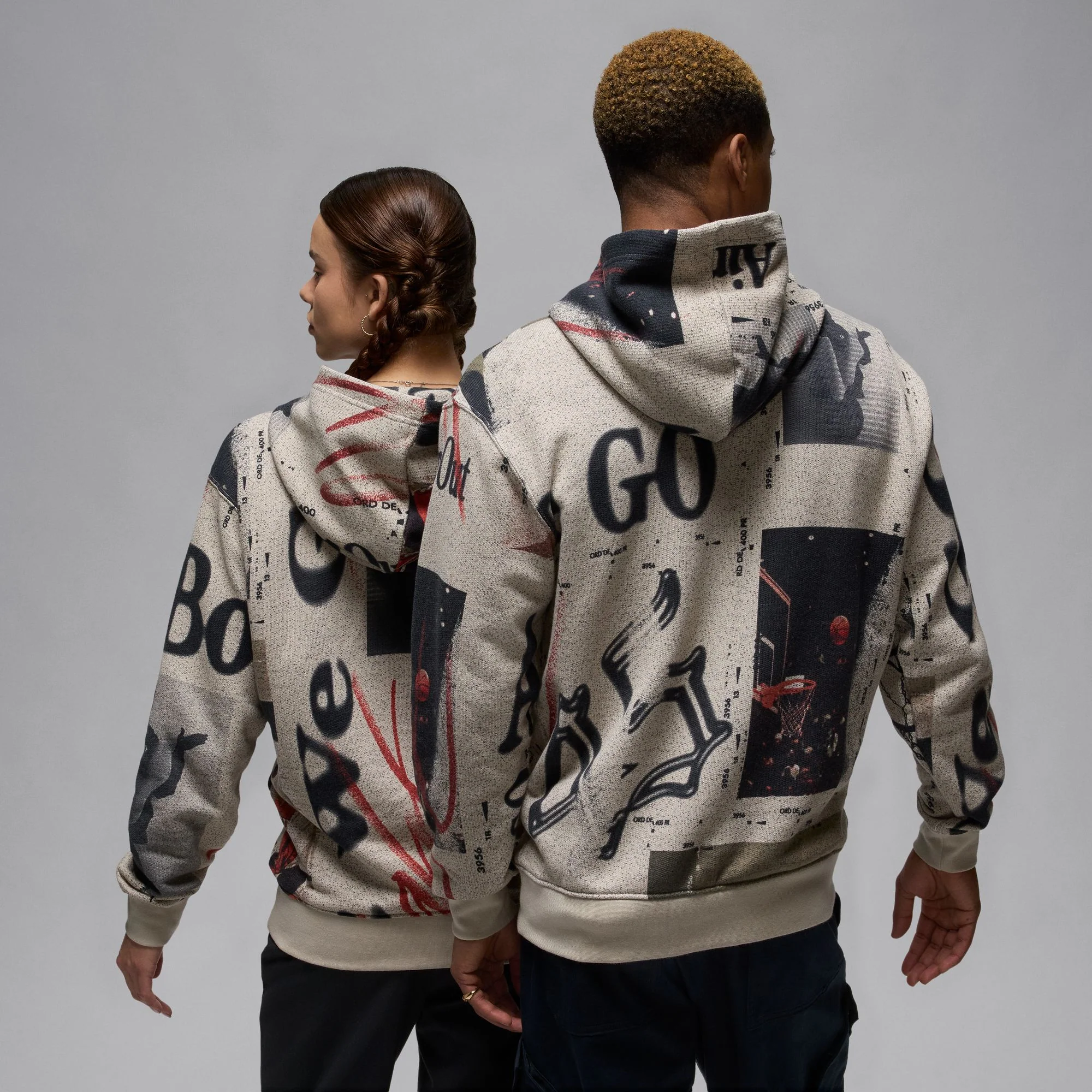 Air Jordan Mens Heritage Knit Pullover Hoodie - Image 3