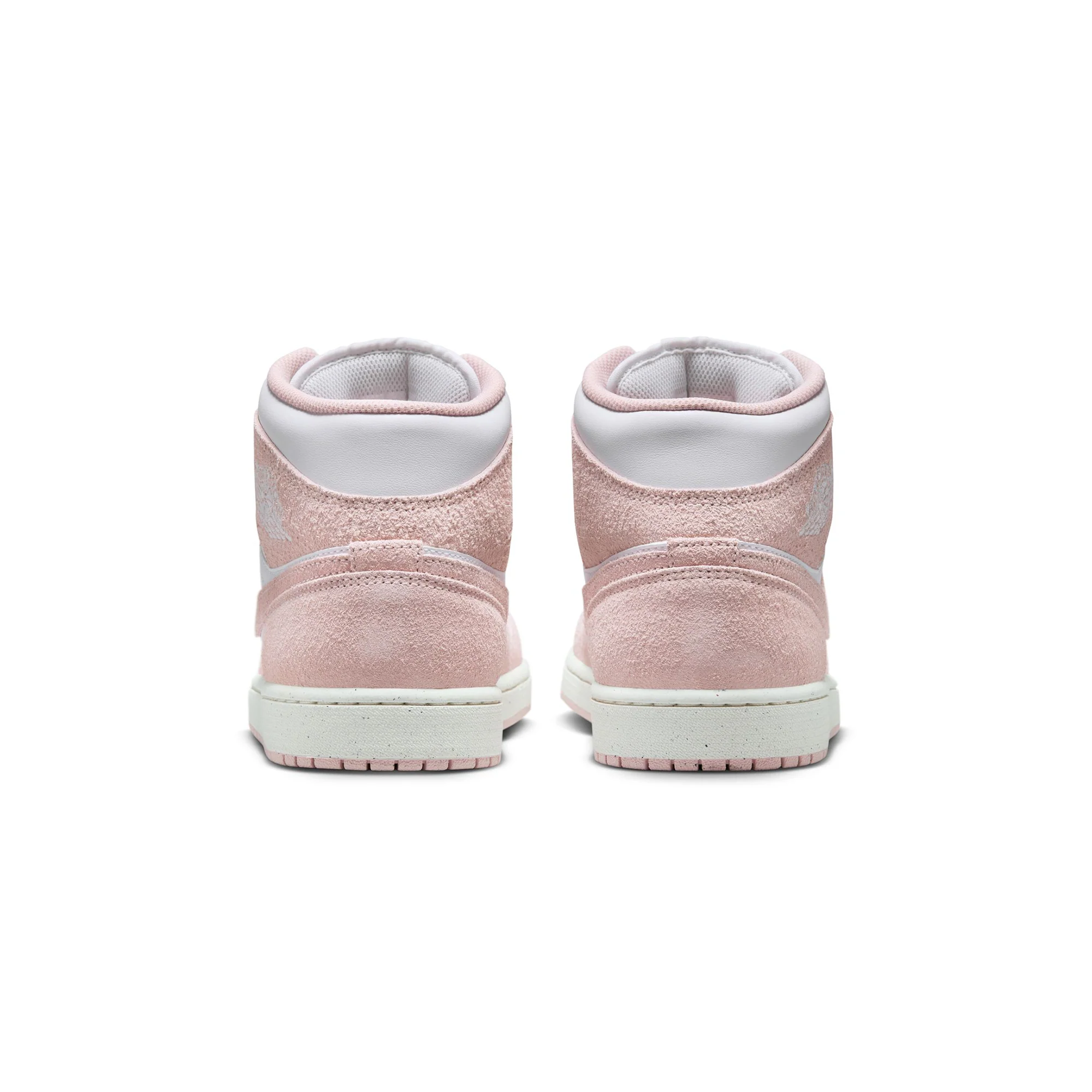 Air Jordan Mens 1 Mid SE "Pink Suede" Shoes - Image 4