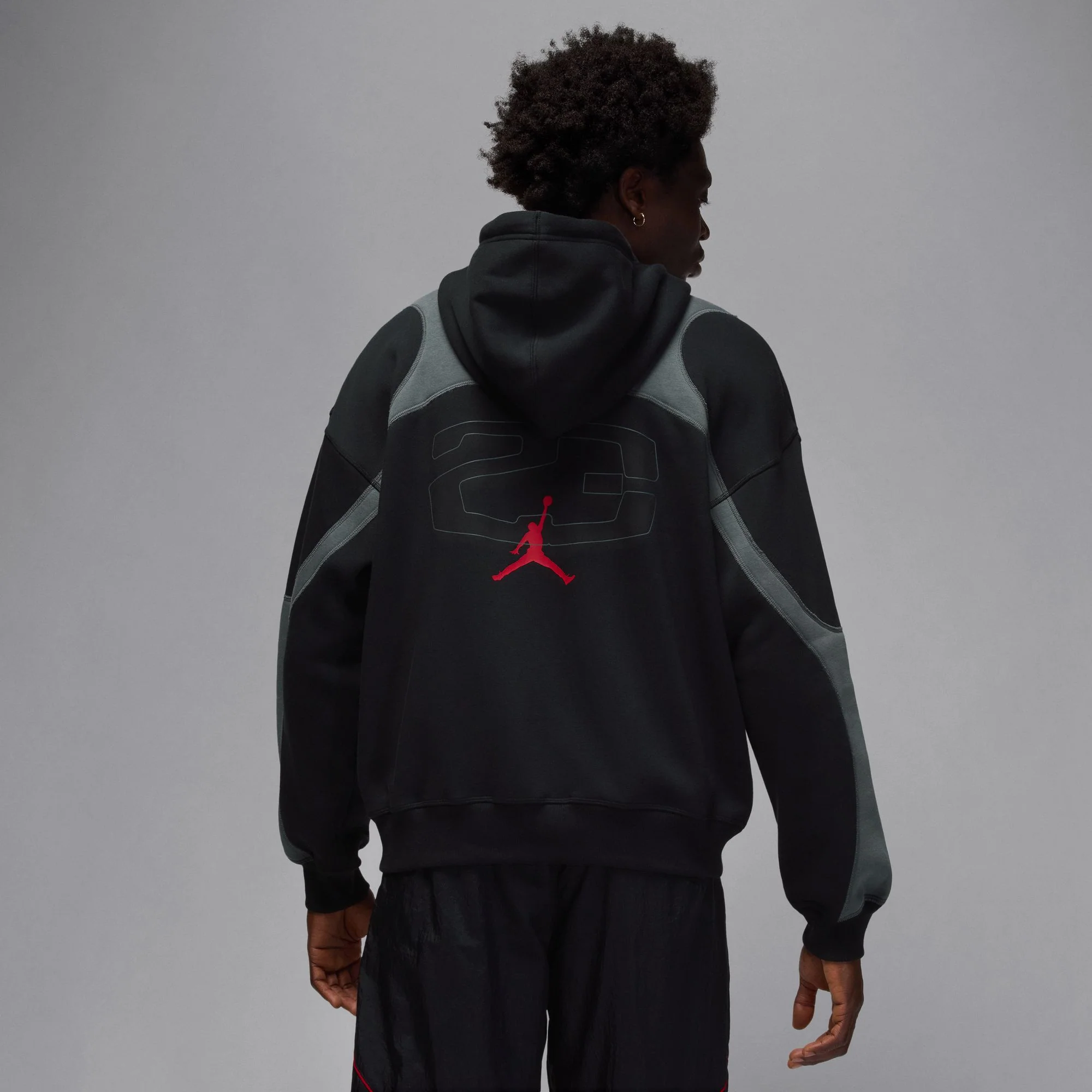 Air Jordan Mens Oversized Full-Zip Hoodie - Image 3