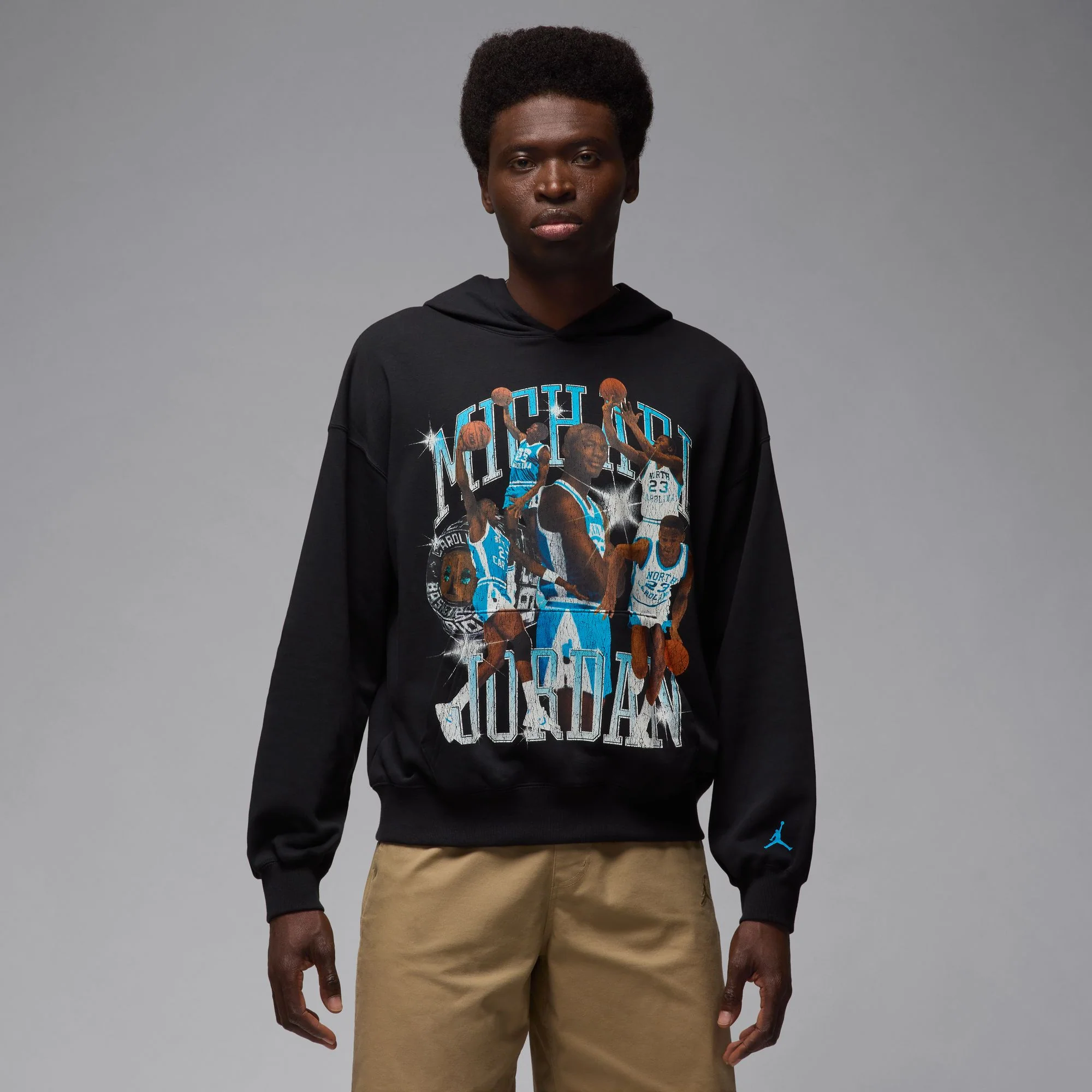 Air Jordan Mens Flight Oversized Pullover Hoodie - Image 2