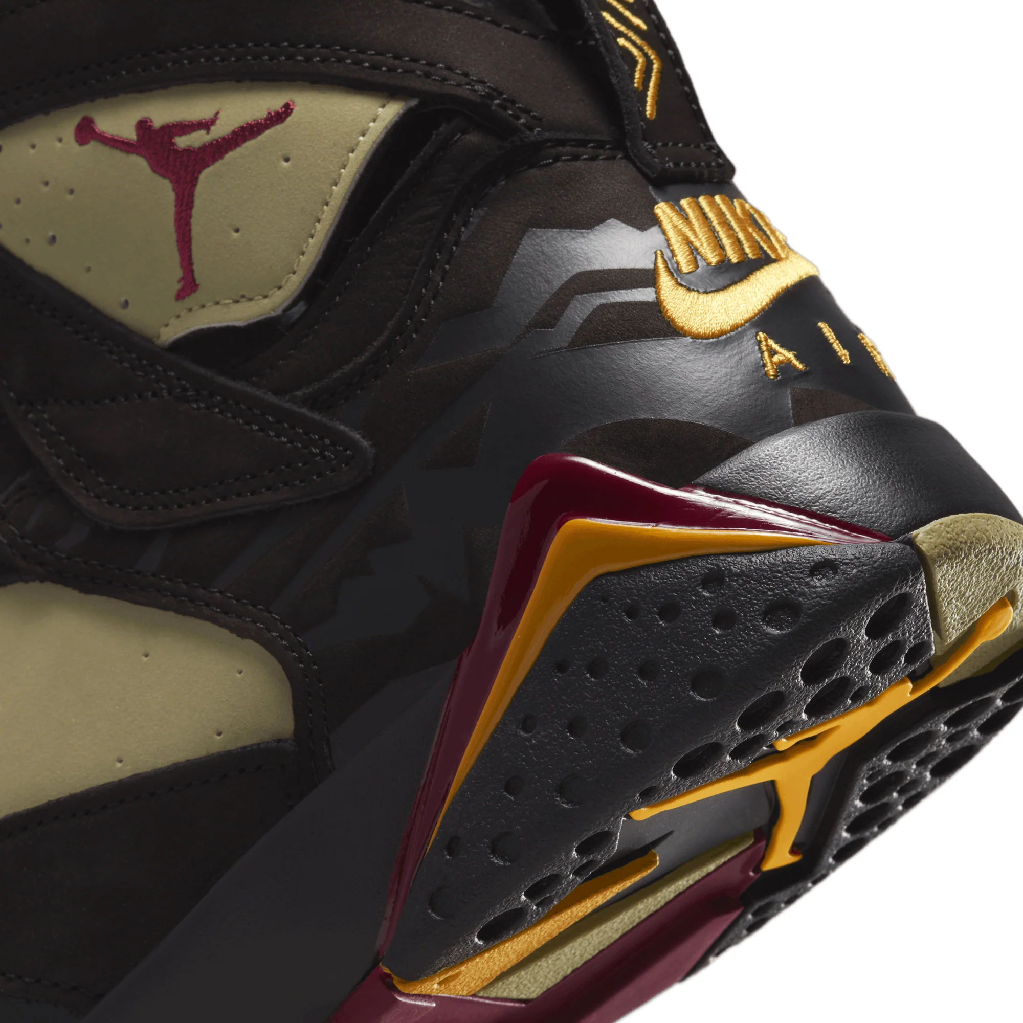 Air Jordan Mens Retro 7 SE 'Black Olive' Shoes - Image 4