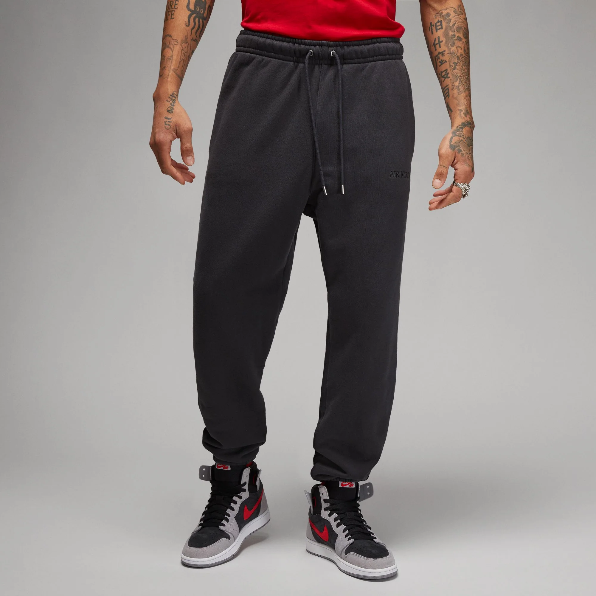Air Jordan Mens Wordmark Fleece Pants - Image 2