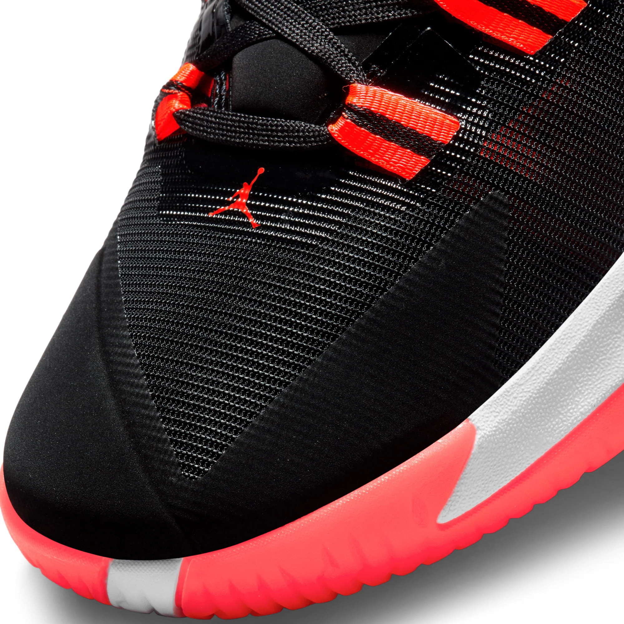 Jordan Mens Zion 1 Shoes Black/Bright Crimson - Image 3