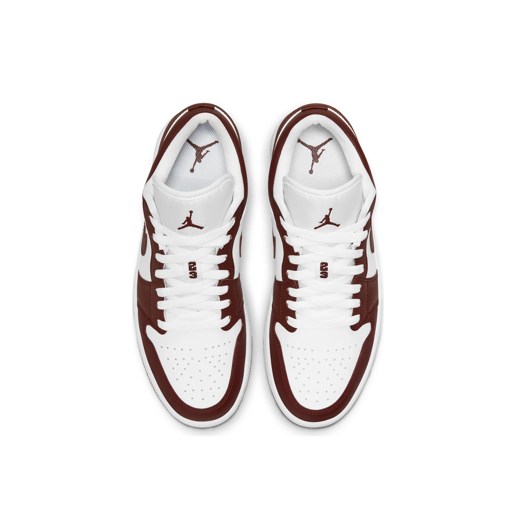 Air Jordan Womens 1 Low Shoes 'White/Bronze' - Image 4