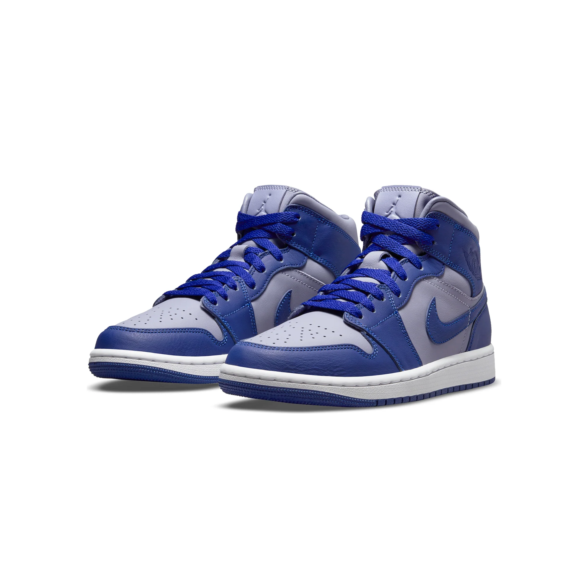 Air Jordan Womens 1 Mid SE Shoes 'Iron Purple/Deep Royal' - Image 2
