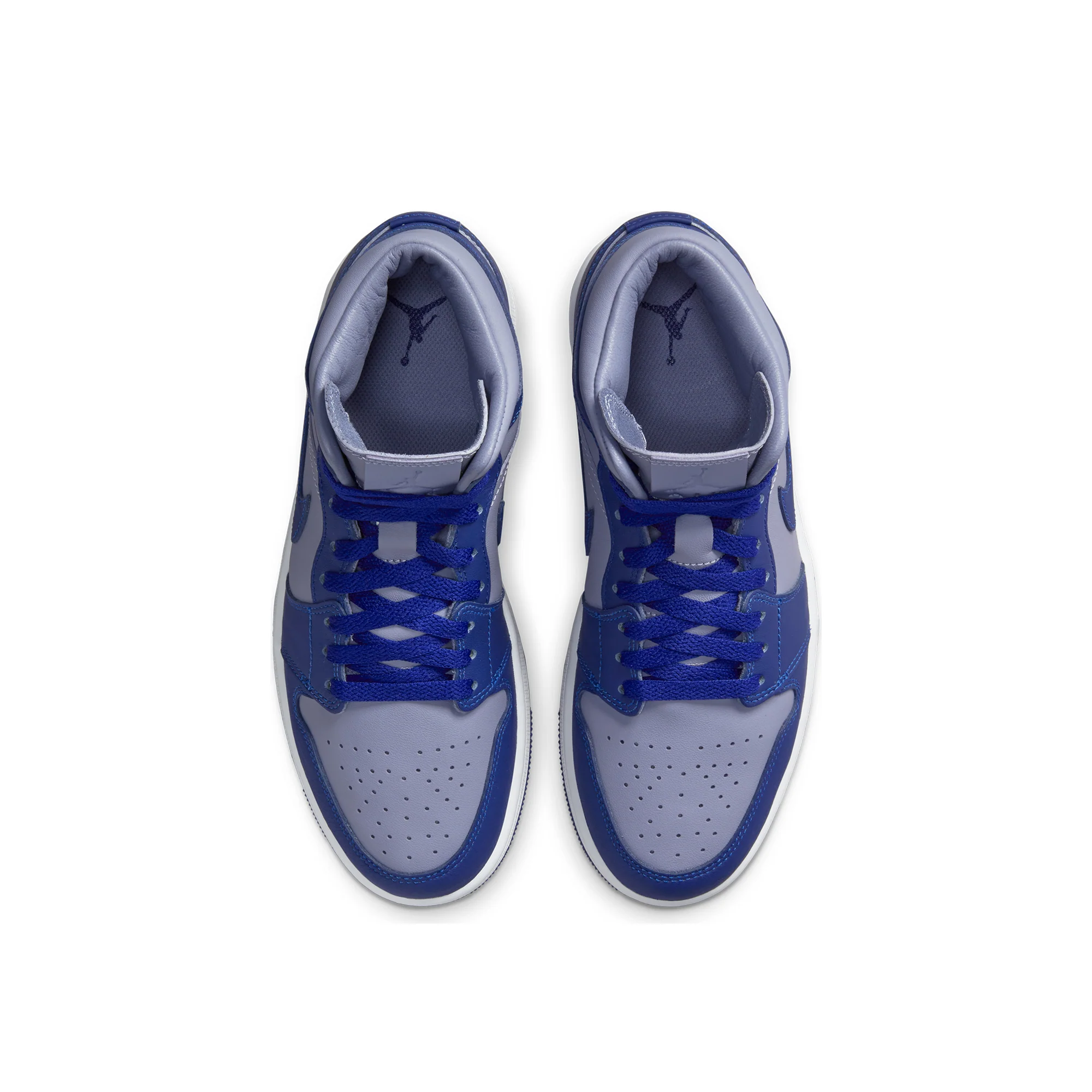 Air Jordan Womens 1 Mid SE Shoes 'Iron Purple/Deep Royal' - Image 4