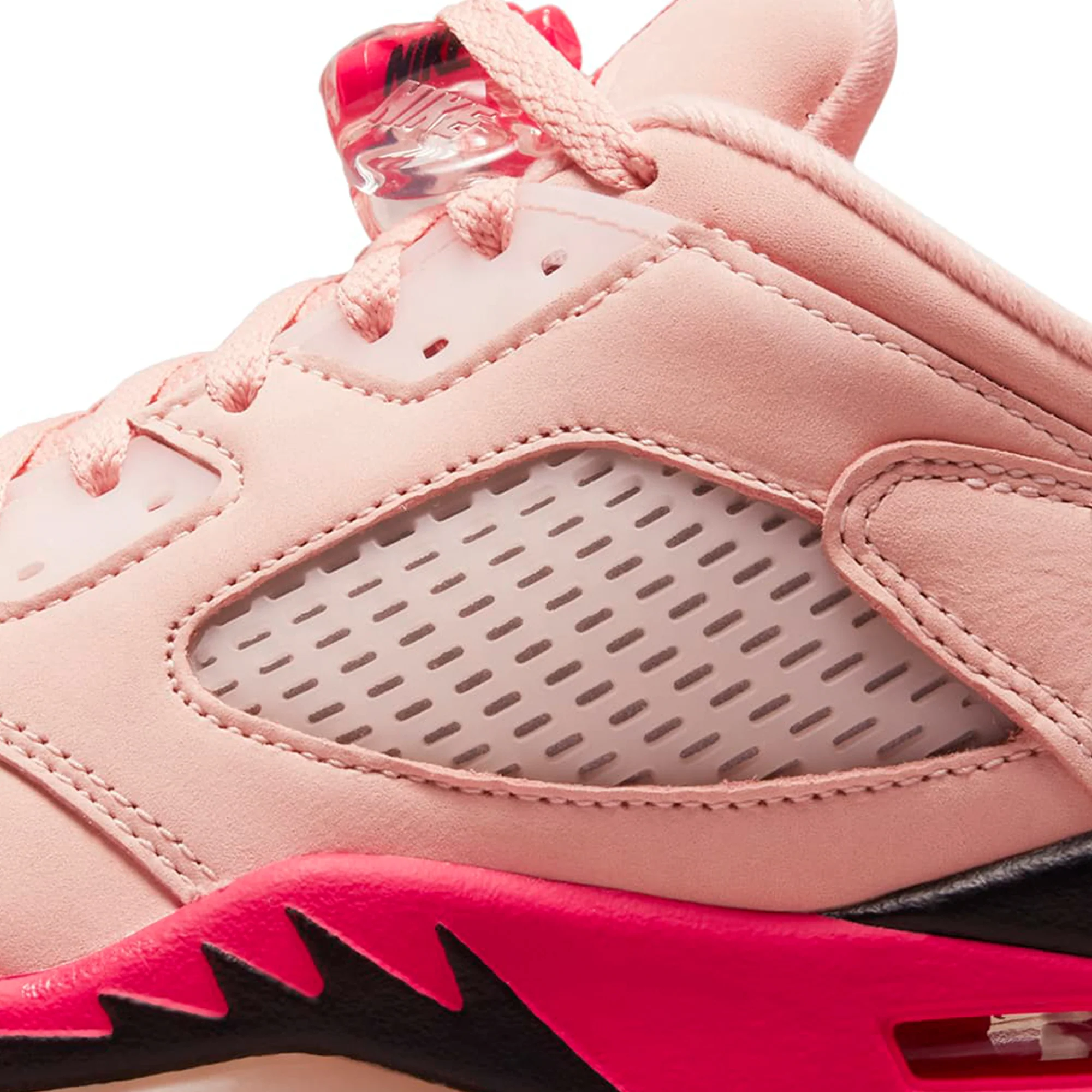 Air Jordan Womens 5 Retro Low Shoes 'Arctic Orange/Siren Red' - Image 4