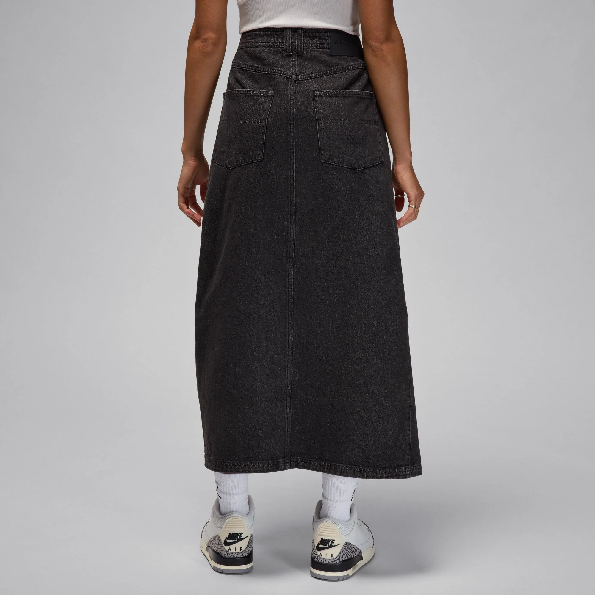 Air Jordan Womens Denim Skirt - Image 3