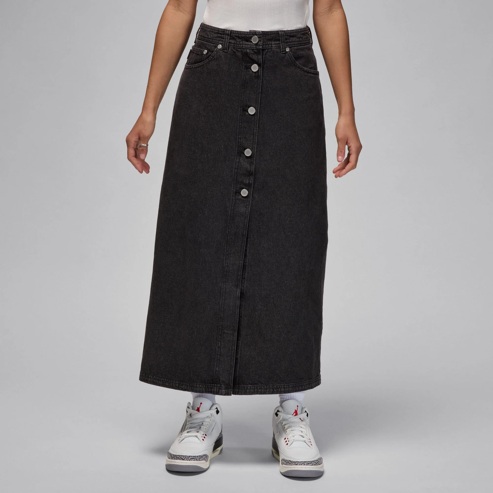 Air Jordan Womens Denim Skirt - Image 4