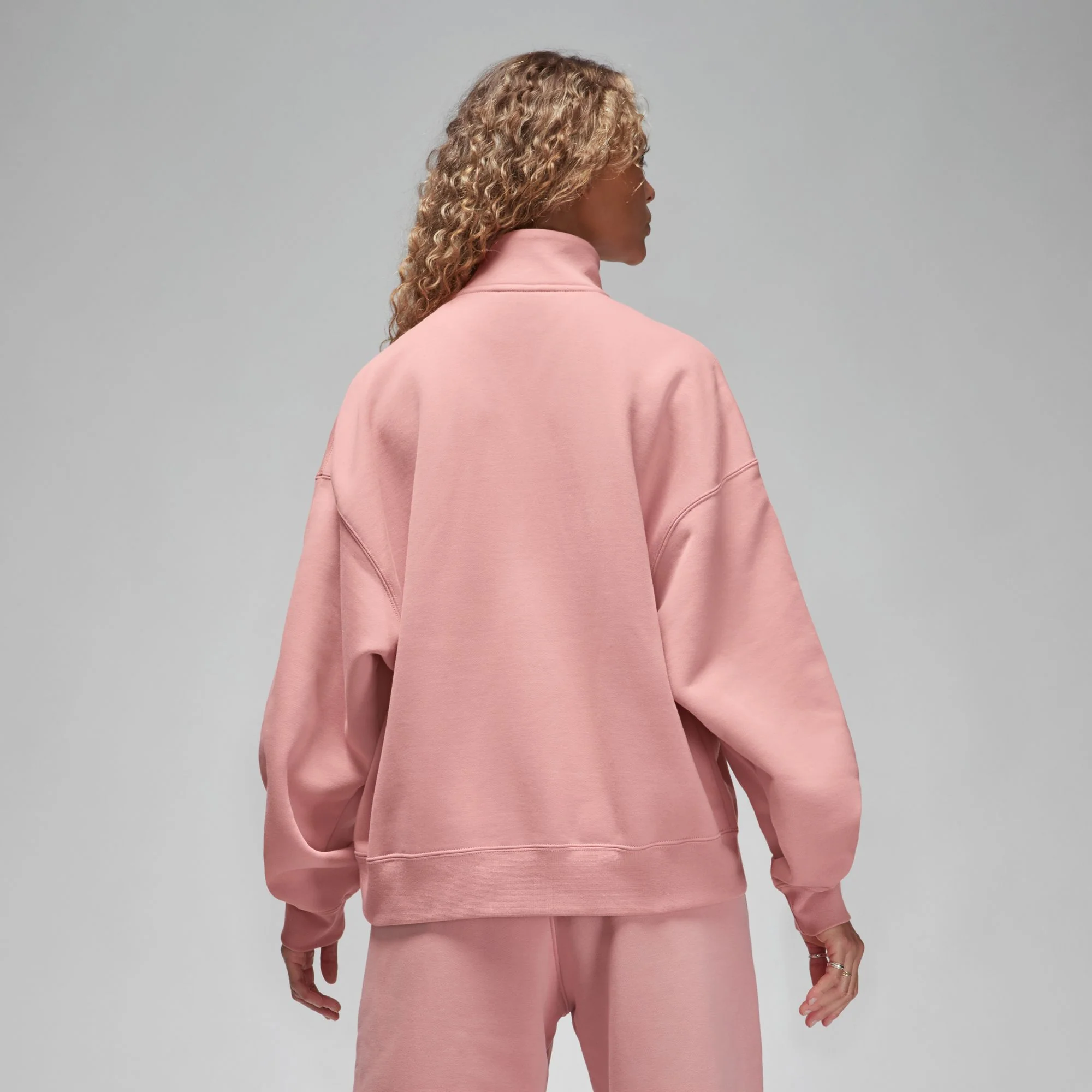 Air Jordan Womens Flight Fleece Quarter-Zip Top - Image 3