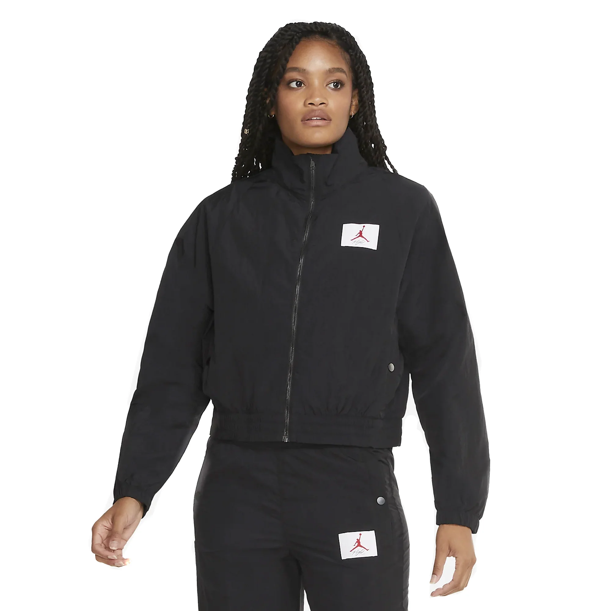 Air Jordan Womens Flight Zip Up Woven Jacket - Image 2
