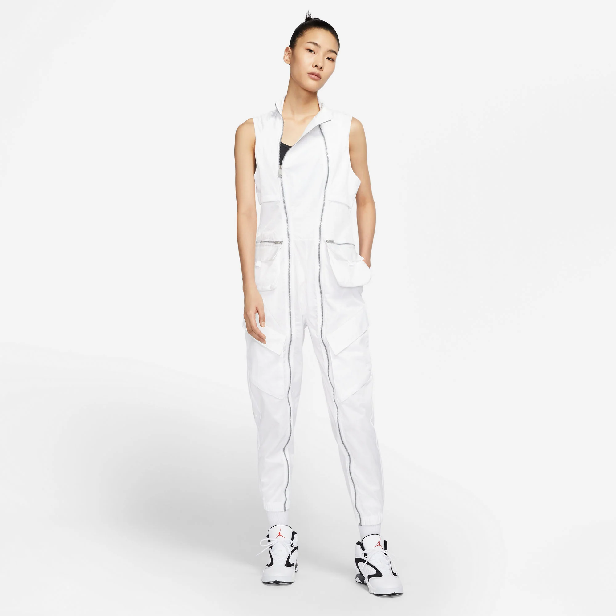 Air Jordan Womens White Flightsuit - Image 2