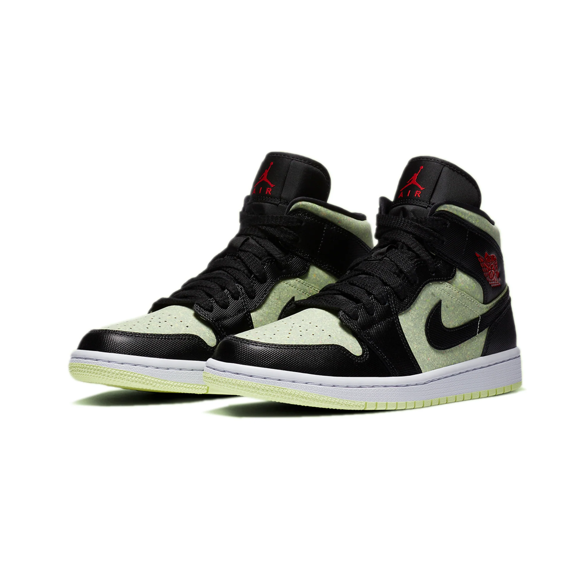 Air Jordan Womens Jordan 1 Mid SE 'Barely Bolt' Shoes - Image 2