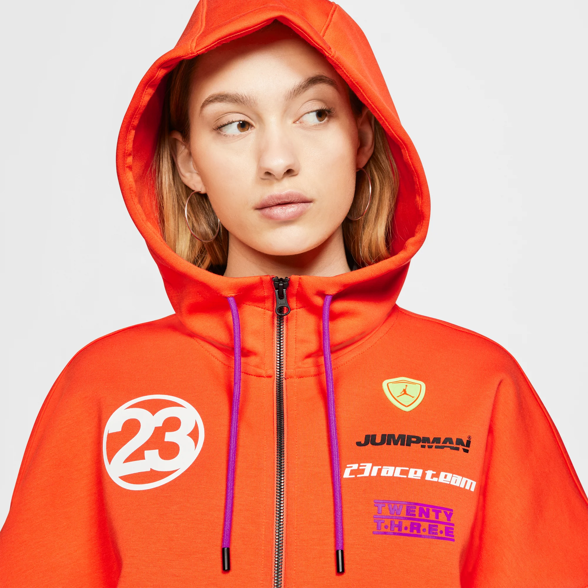 Air Jordan Womens Lightweight Fleece Jacket - Image 4