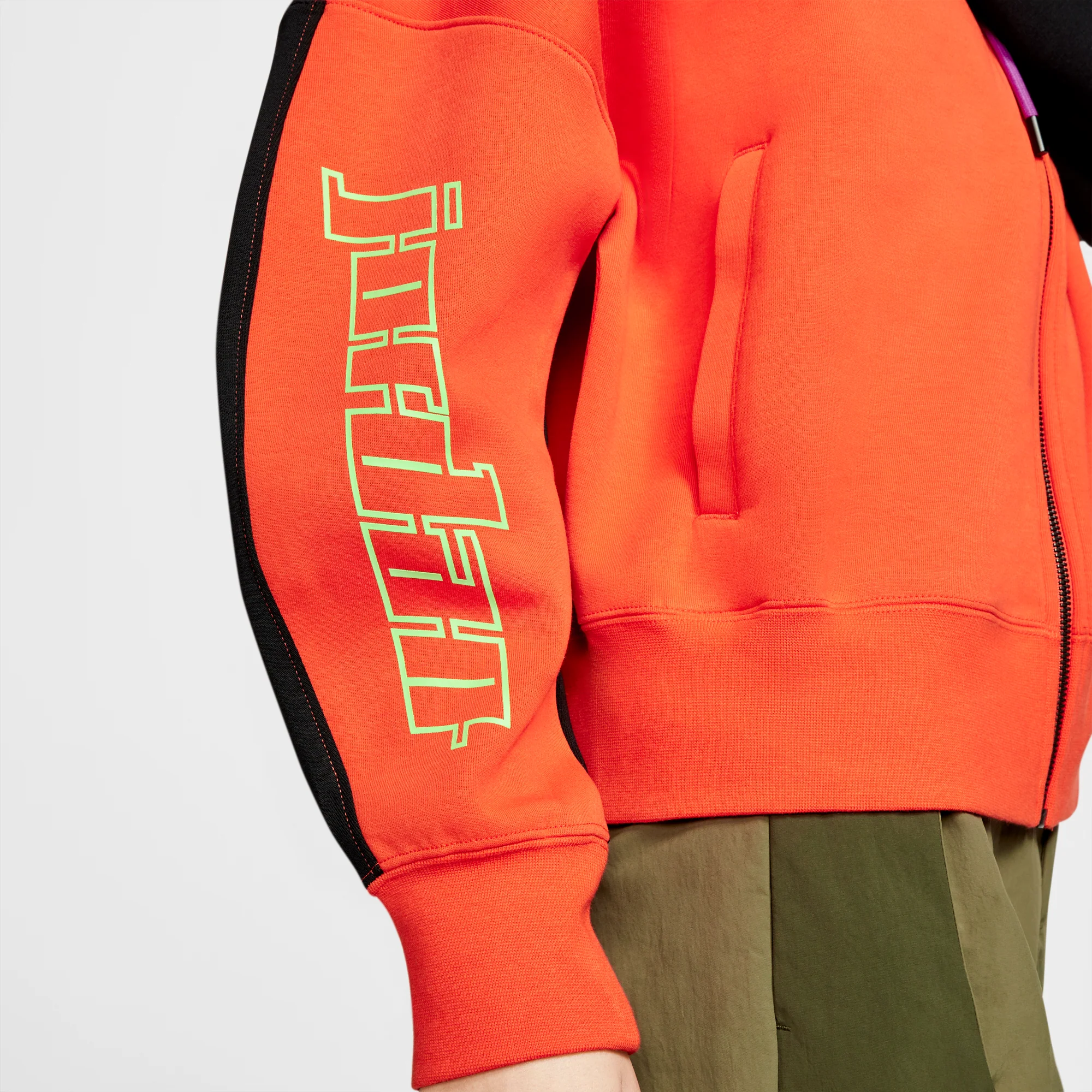 Air Jordan Womens Lightweight Fleece Jacket - Image 6