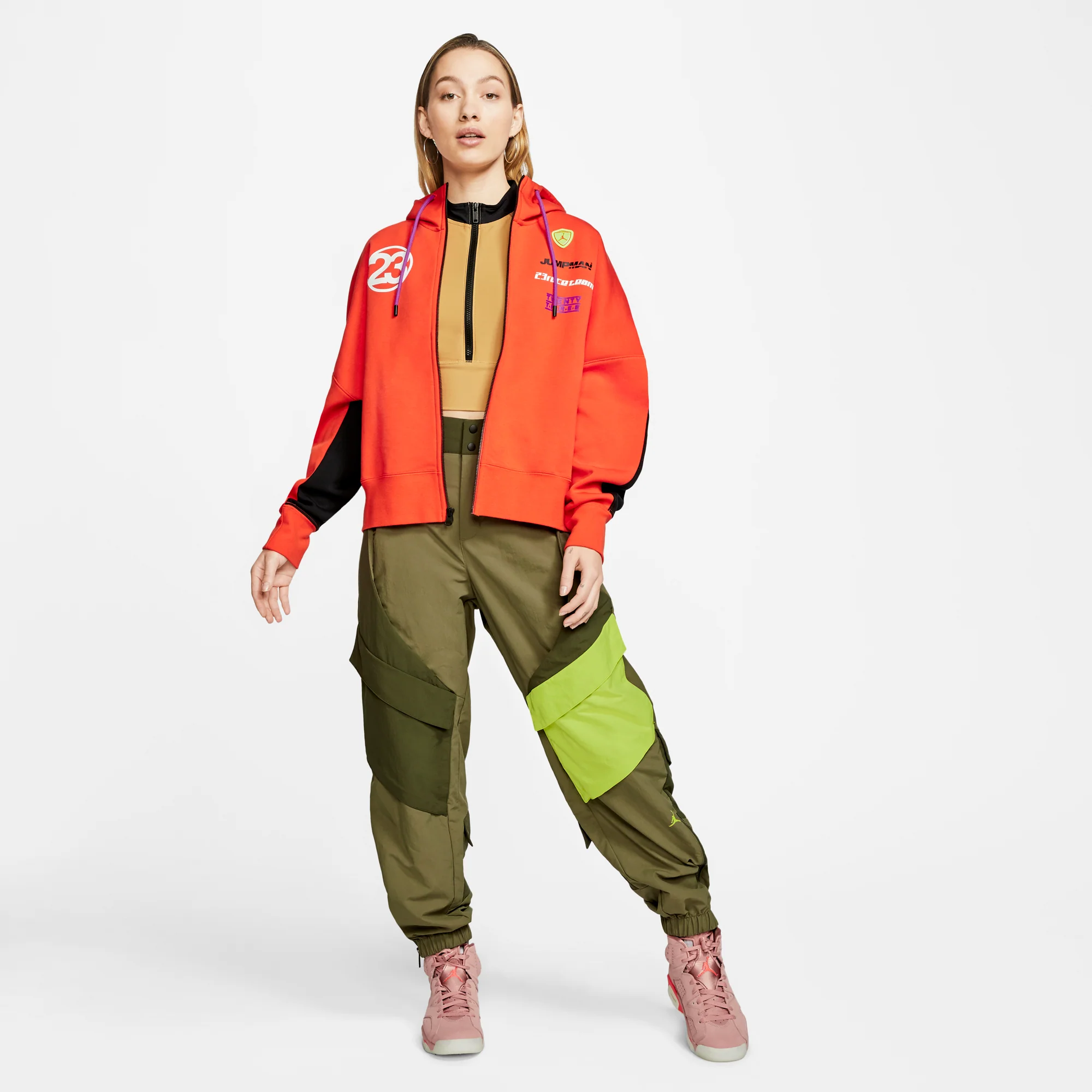 Air Jordan Womens Lightweight Fleece Jacket - Image 7