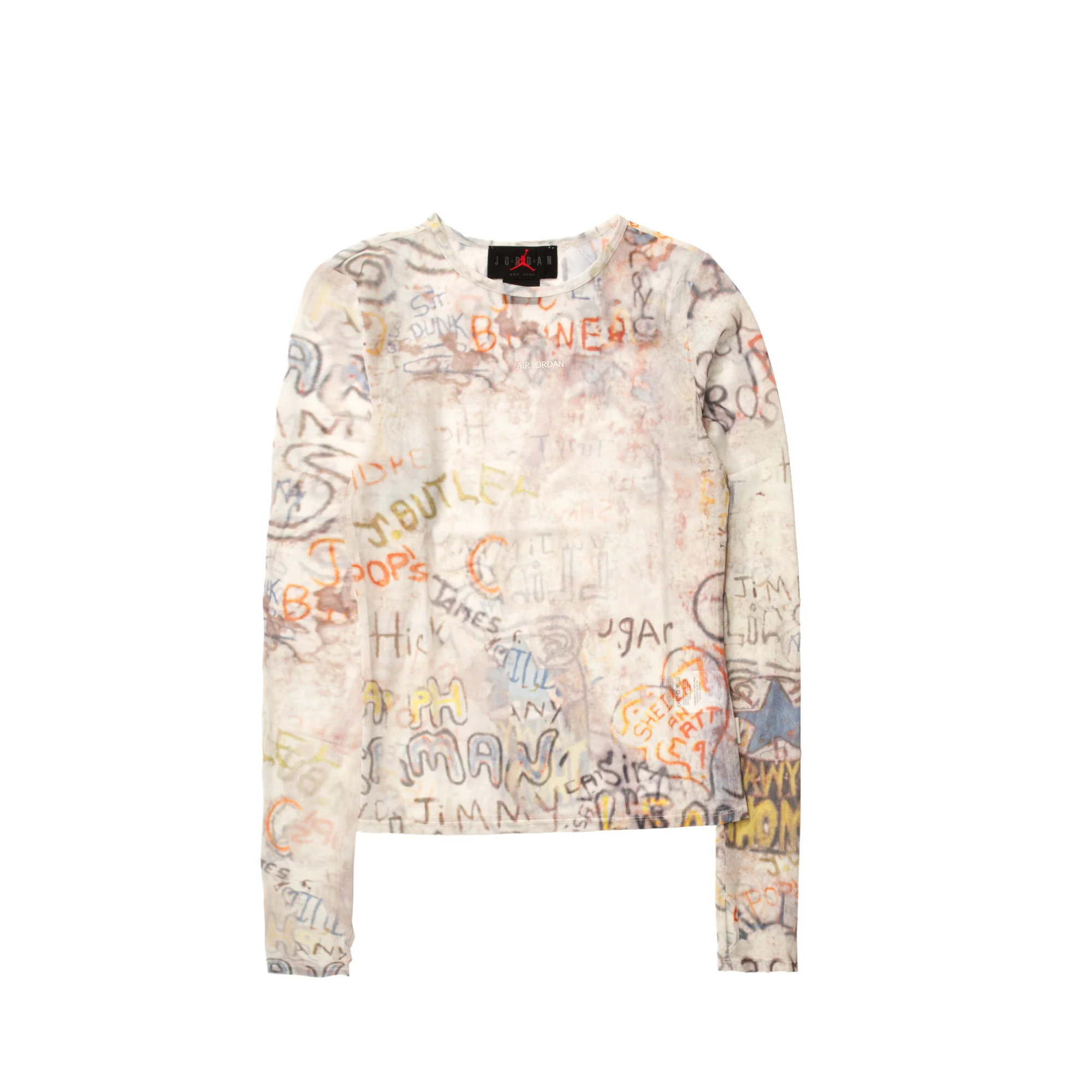 Air Jordan Womens Mesh Long-Sleeve Top