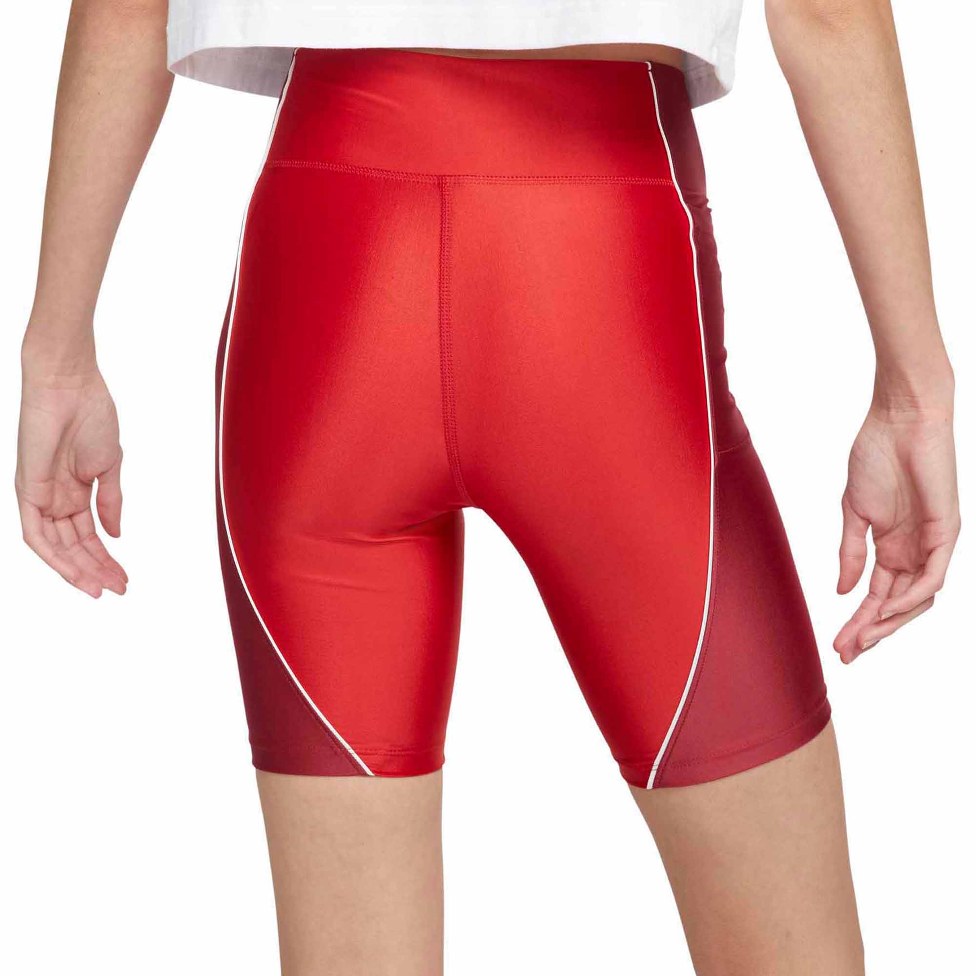 Air Jordan Womens Mid-Rise Bike Shorts 'Varsity Red' - Image 3