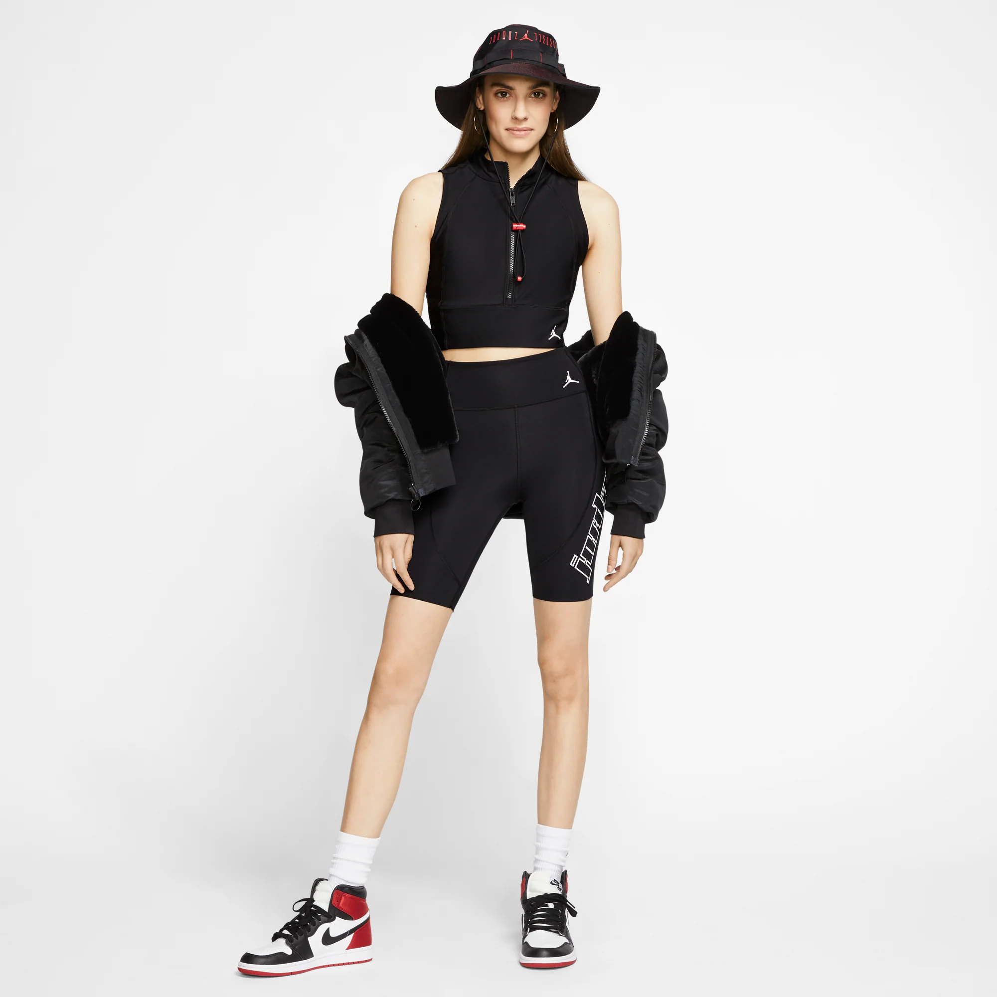 Air Jordan Womens Moto Bike Shorts - Image 7