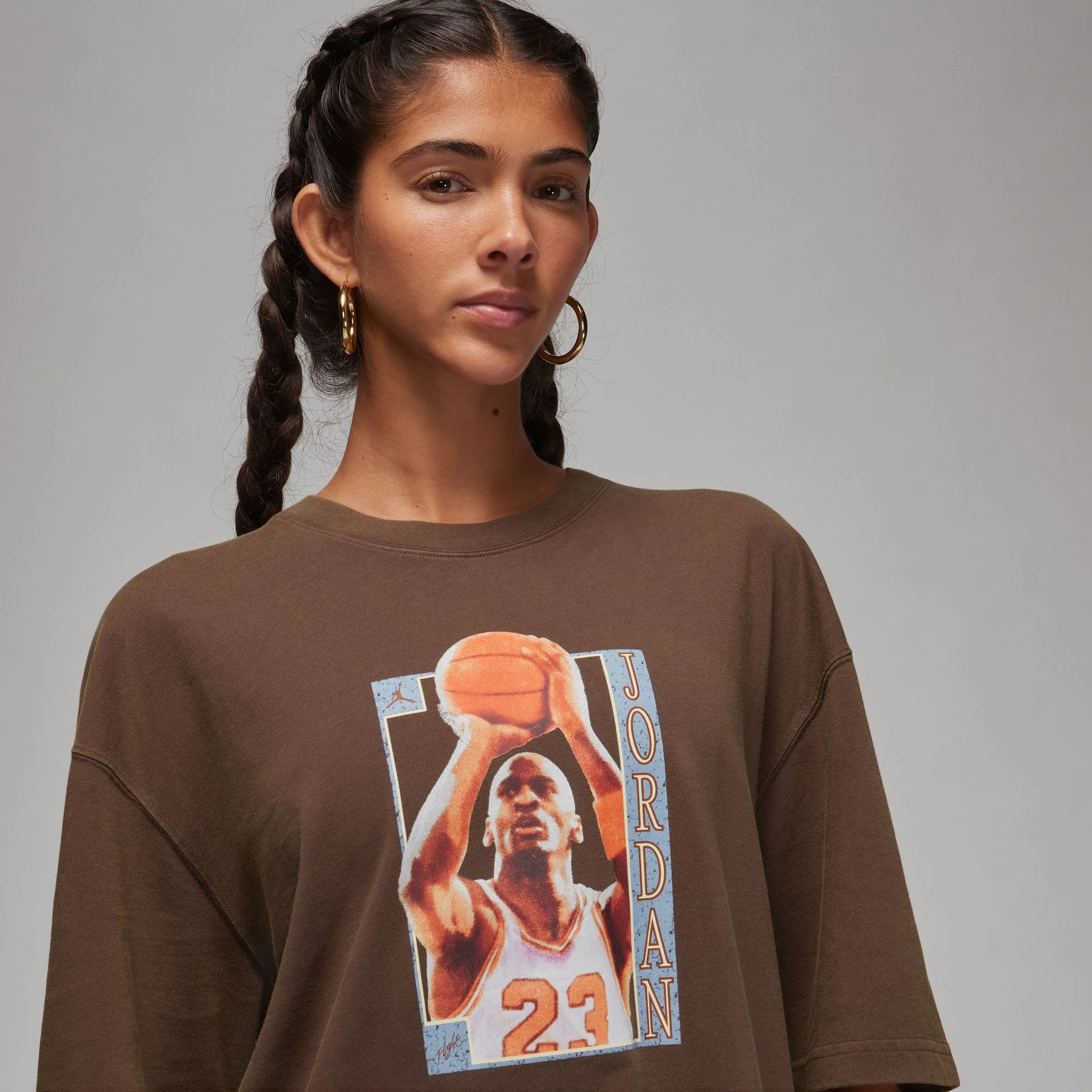 Air Jordan Womens Oversized Graphic SS Tee - Image 3
