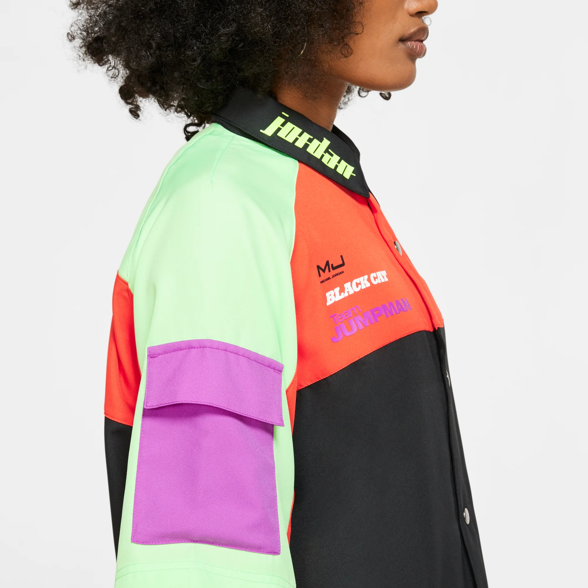 Air Jordan Womens Short Sleeve Moto Shirt - Image 6