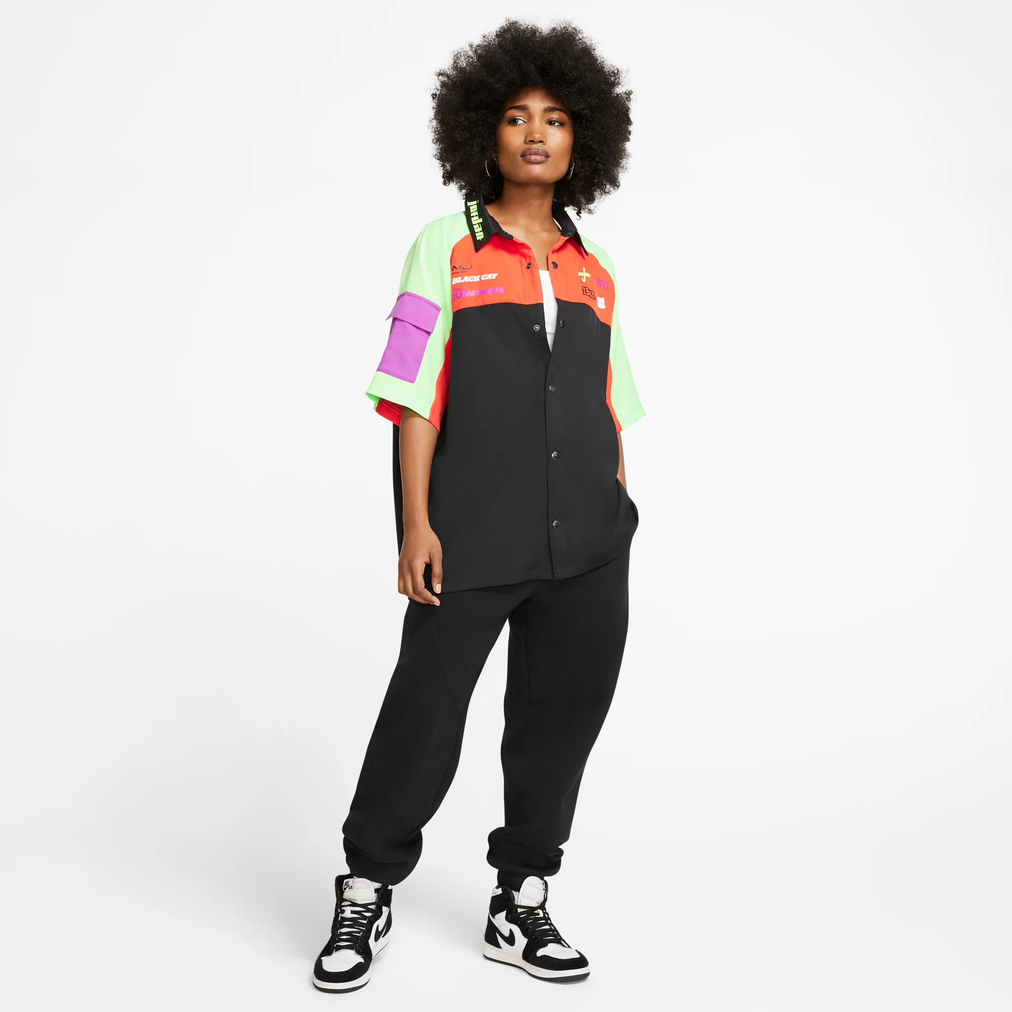 Air Jordan Womens Short Sleeve Moto Shirt - Image 7