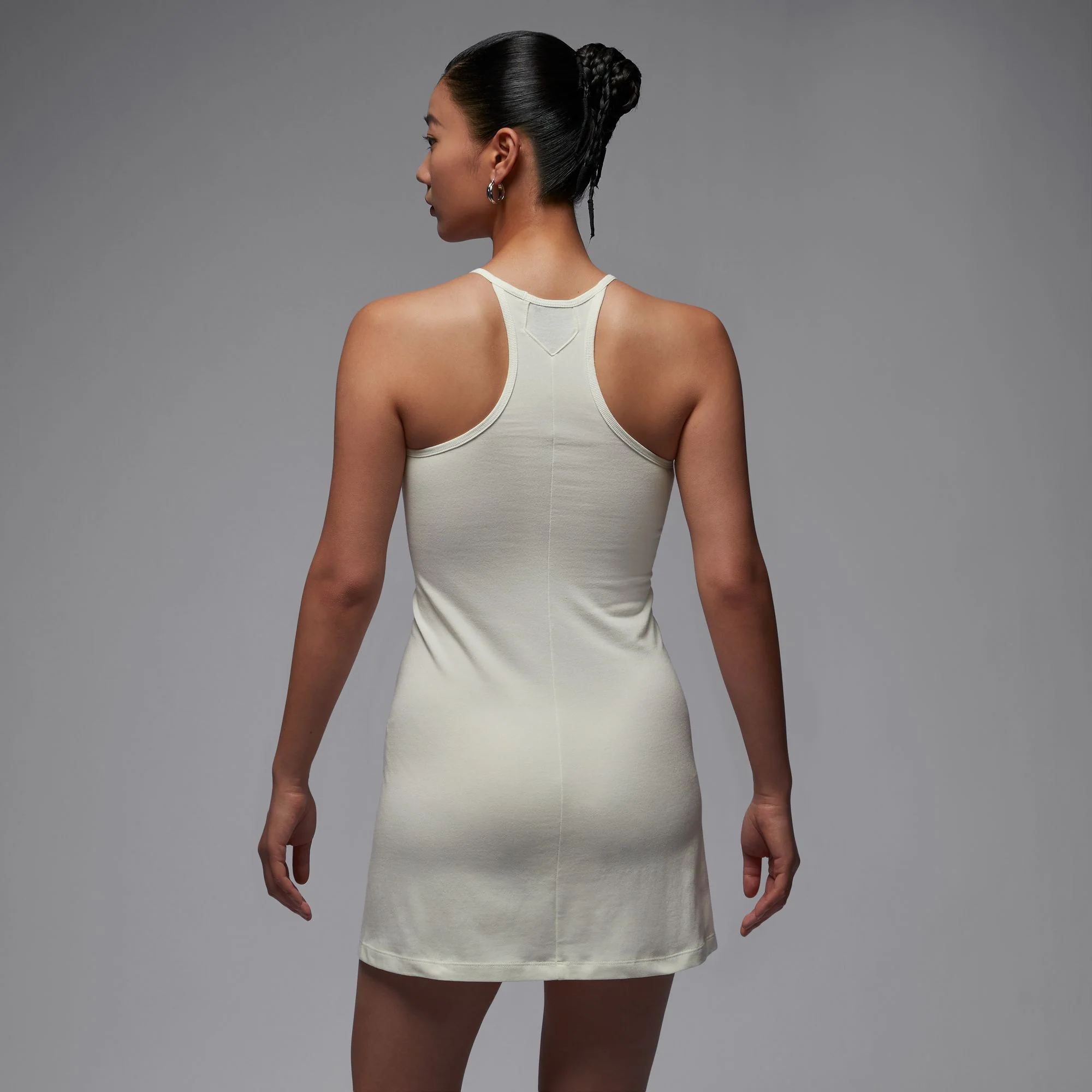 Air Jordan Womens White Slim Knit Dress - Image 3