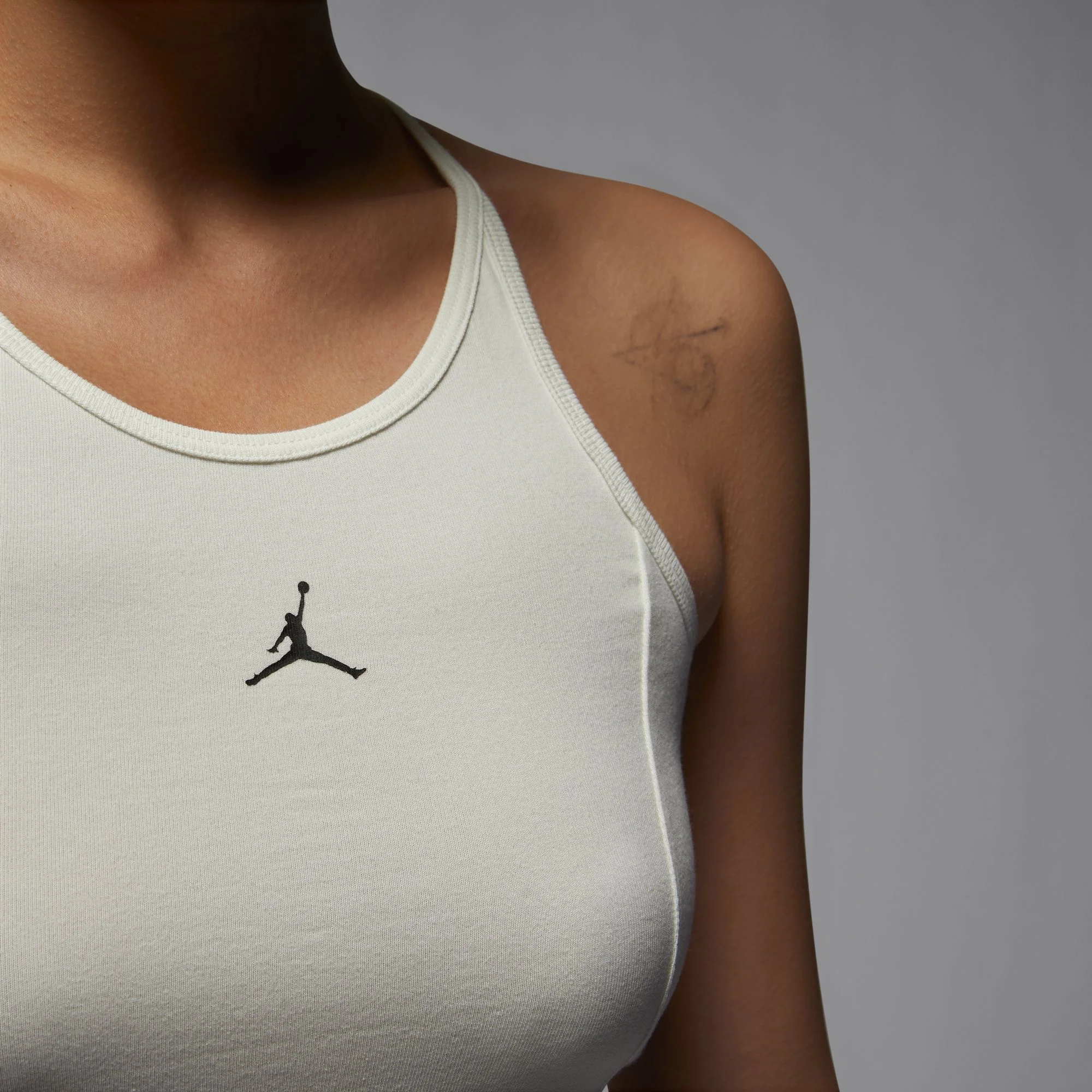 Air Jordan Womens White Slim Knit Dress - Image 4