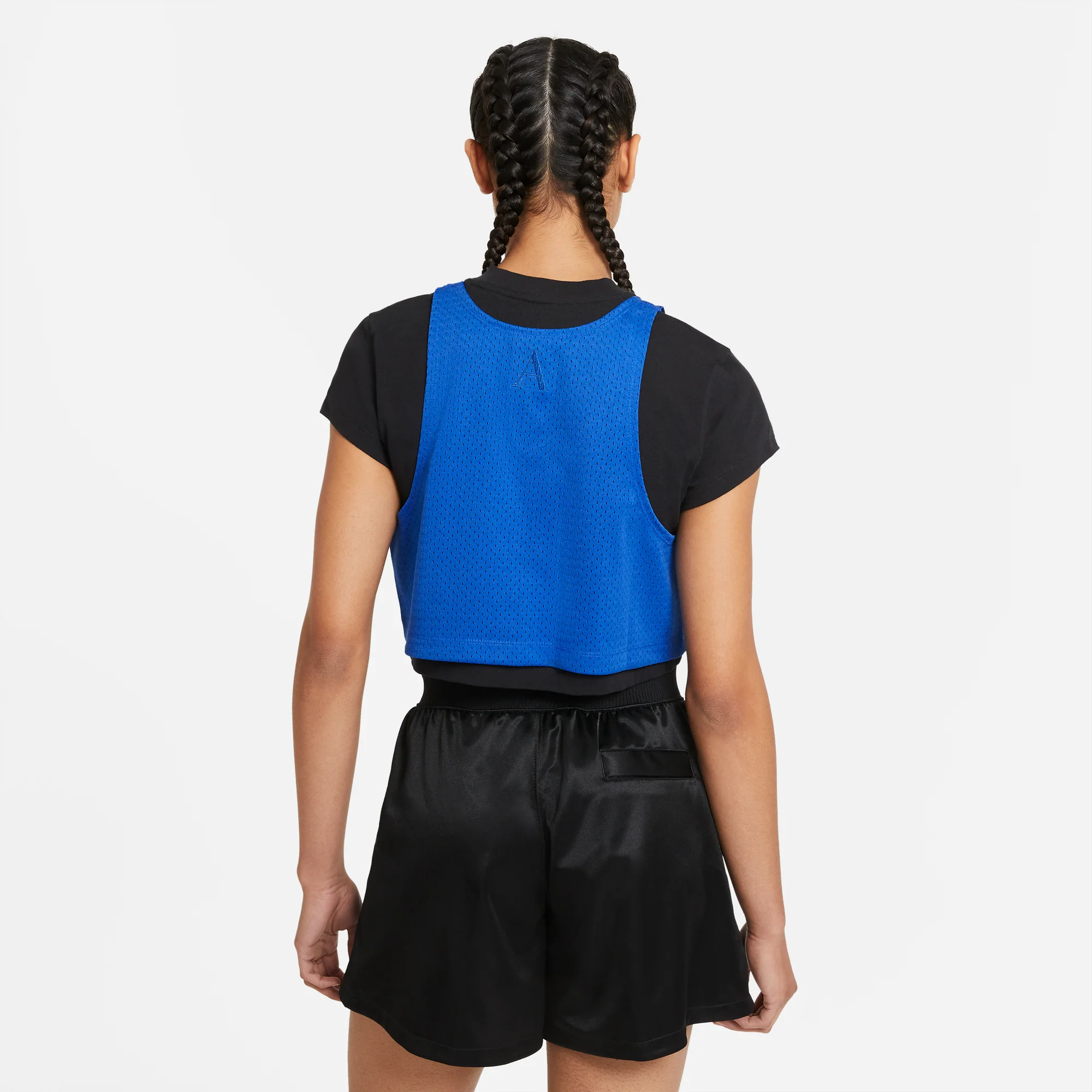 Air Jordan x Aleali May Womens Layered Top 'Black Game Royal' - Image 2