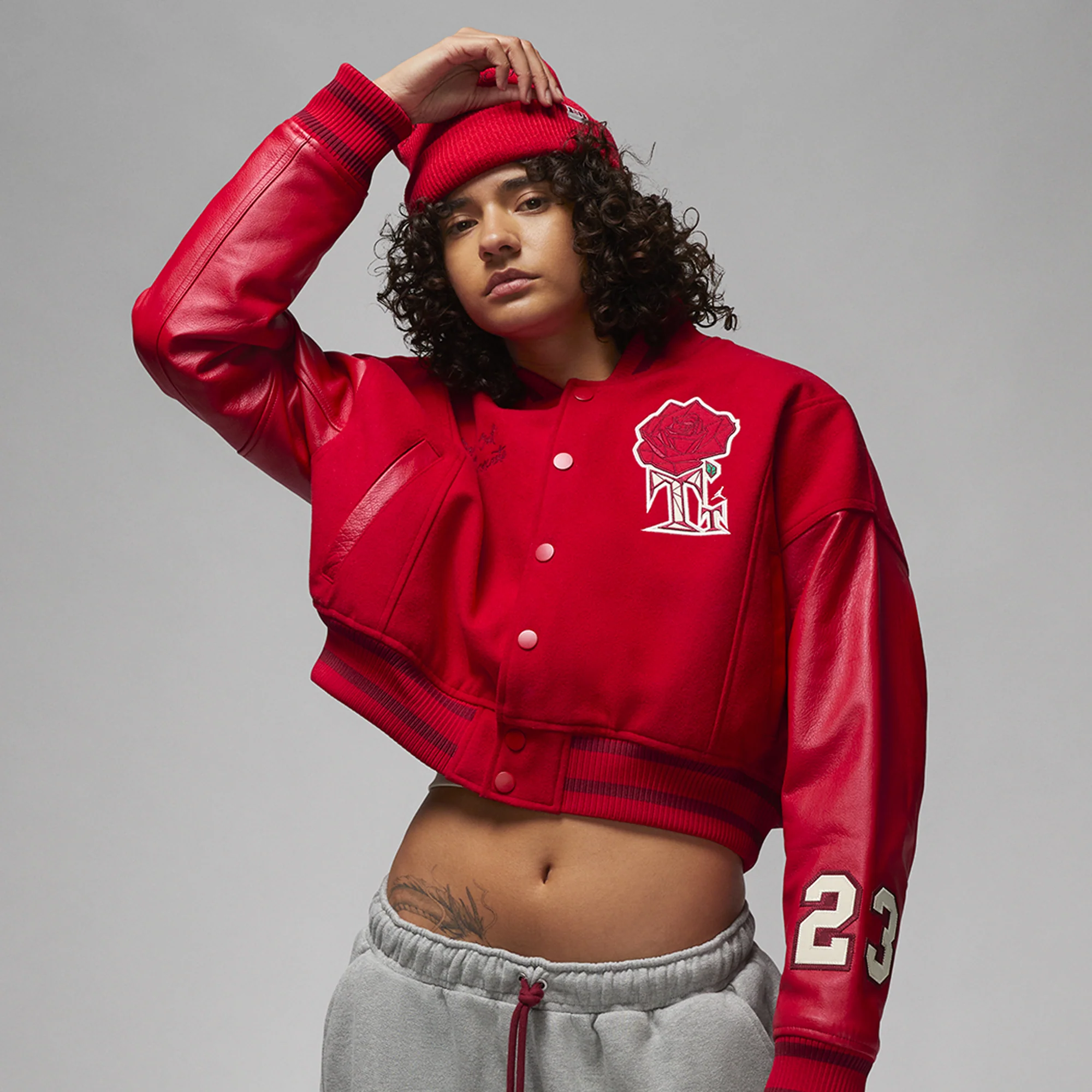 Air Jordan x Teyana Taylor Womens Varsity Jacket - Image 3