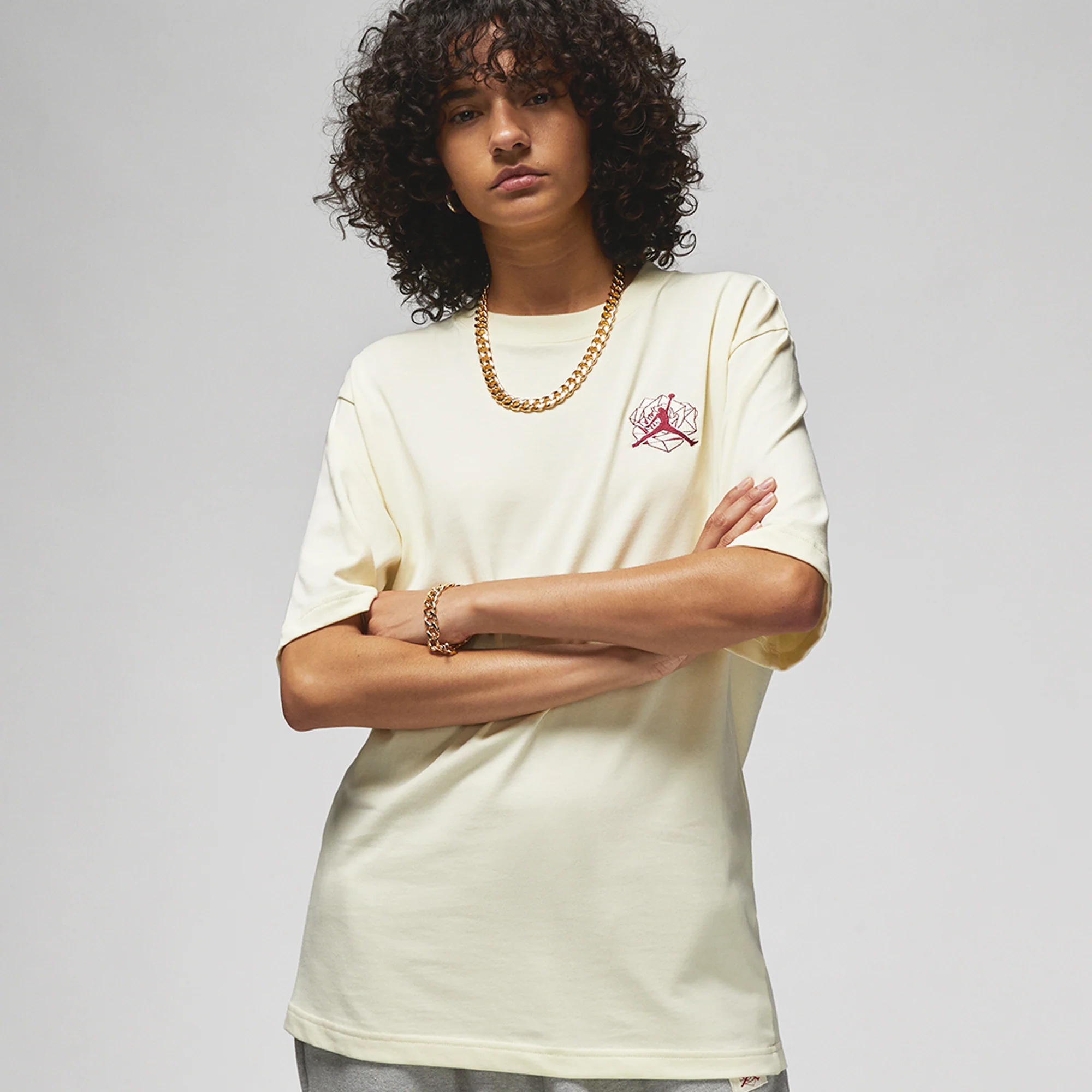 Air Jordan x Teyana Taylor Womens Vintage SS Tee - Image 3