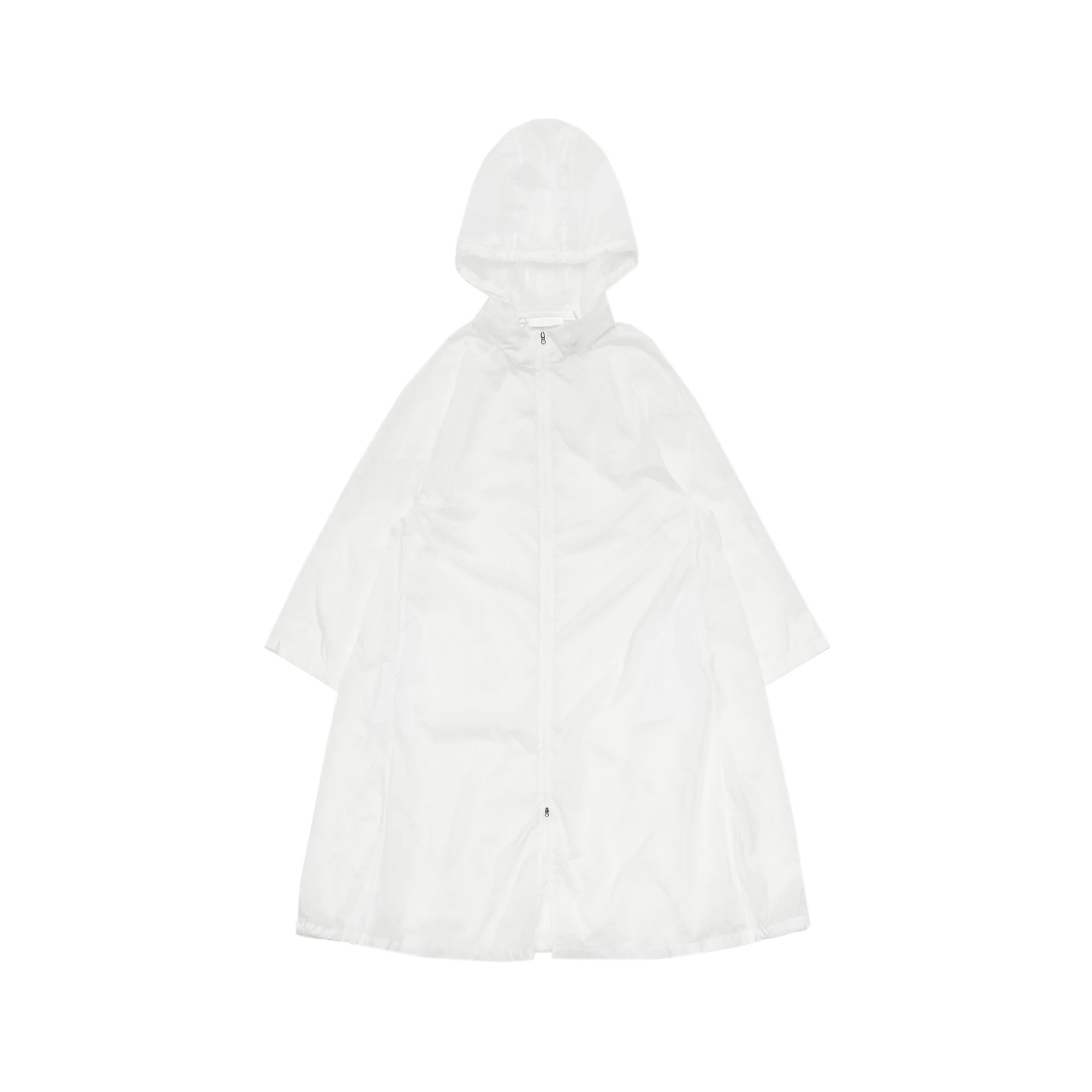 Amomento Womens Sheer Nylon Hooded Coat