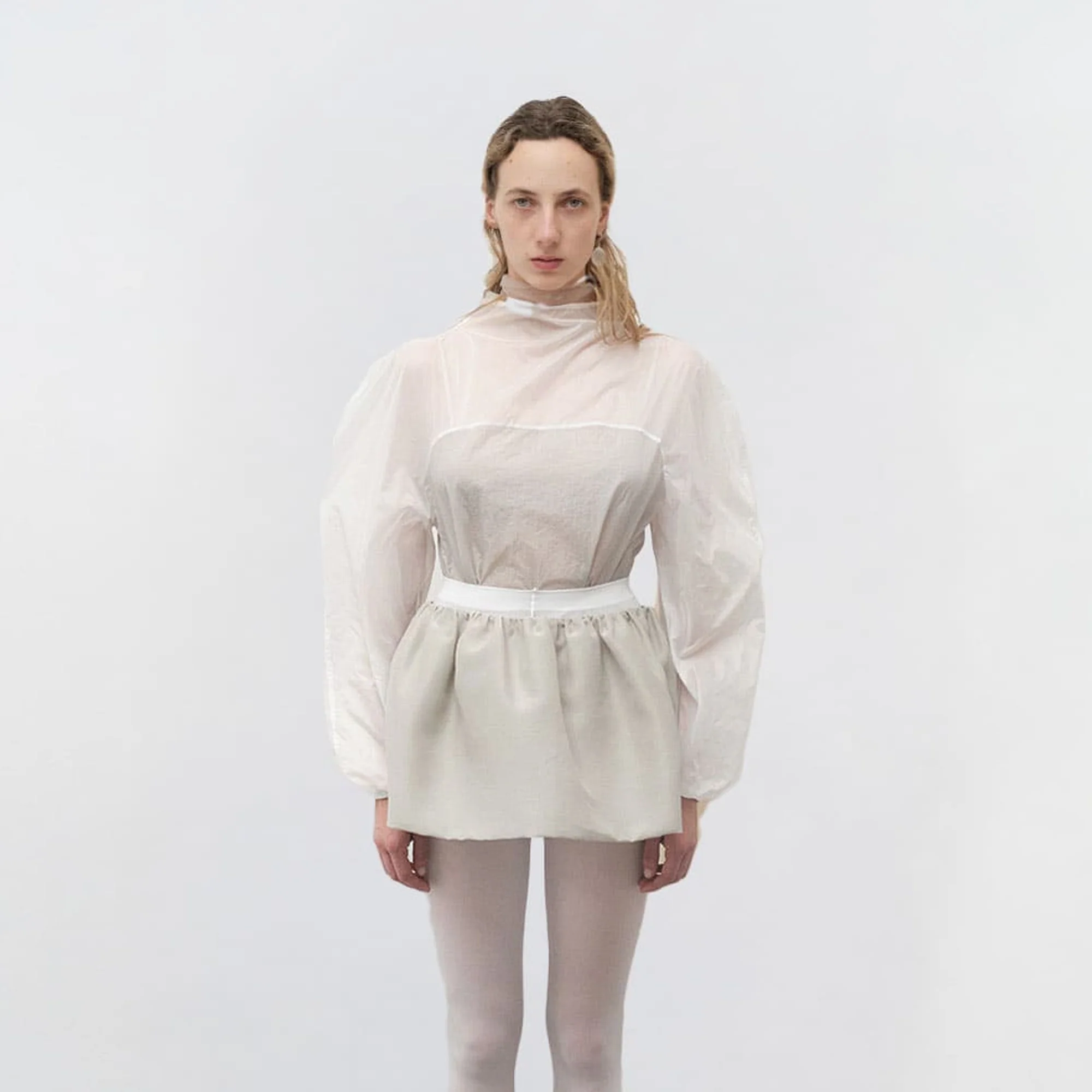 Amomento Womens Sheer Nylon Two-Way Top Jacket - Image 2