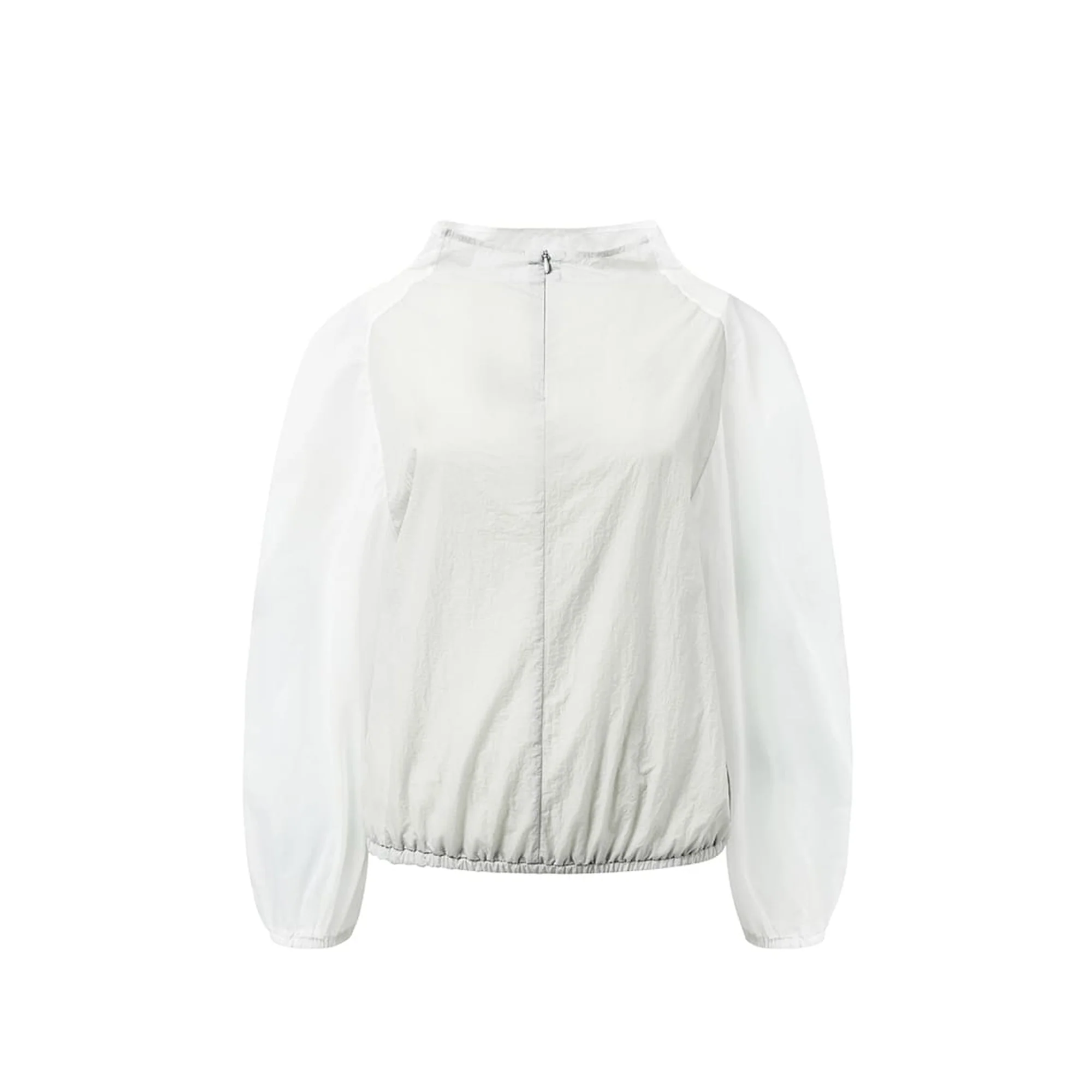 Amomento Womens Sheer Nylon Two-Way Top Jacket - Image 4