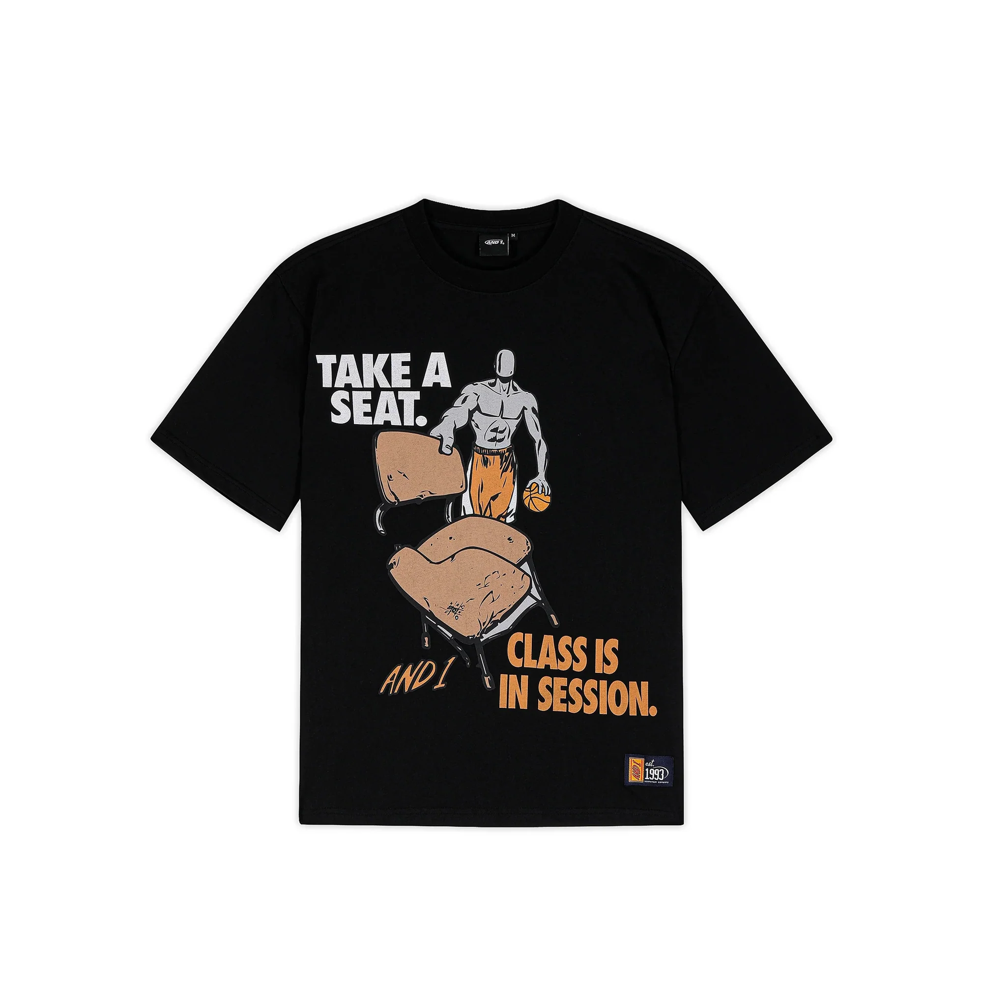 AND1 Mens Class is In Session Trash Talk Tee