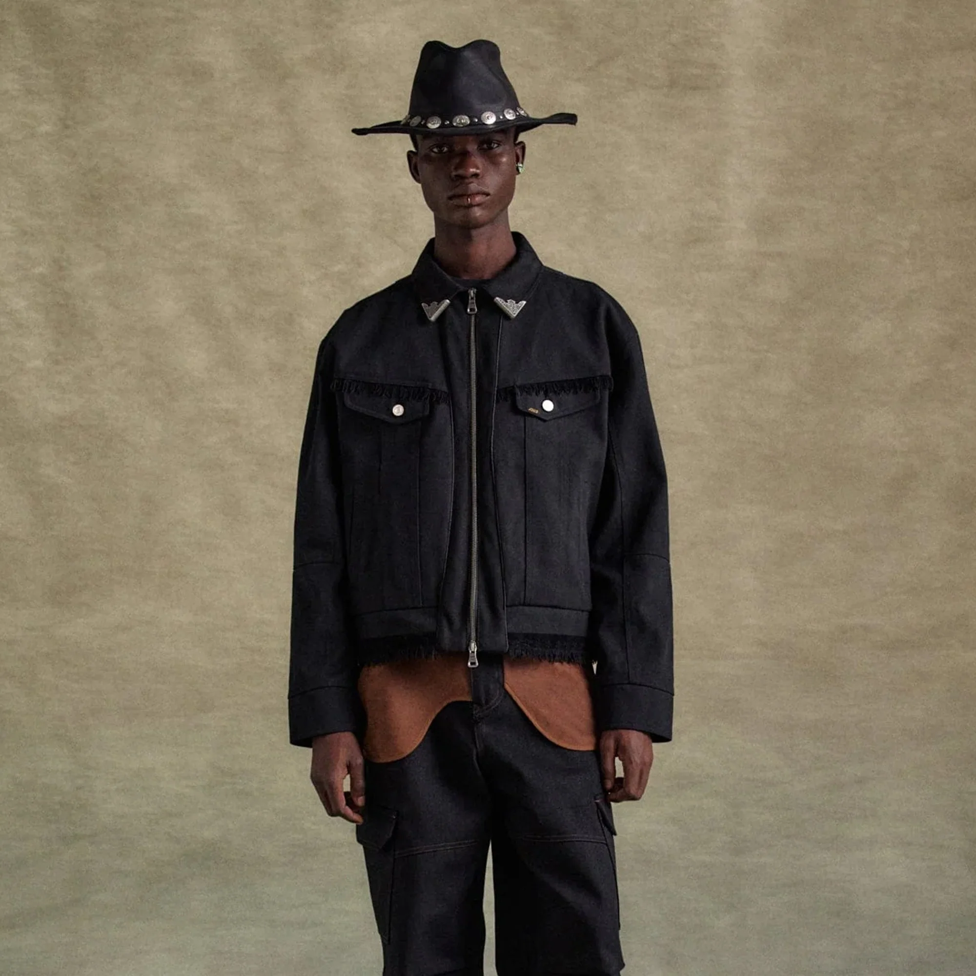 Andersson Bell Mens Cowboy Cotton Zip-Up Jacket - Image 2